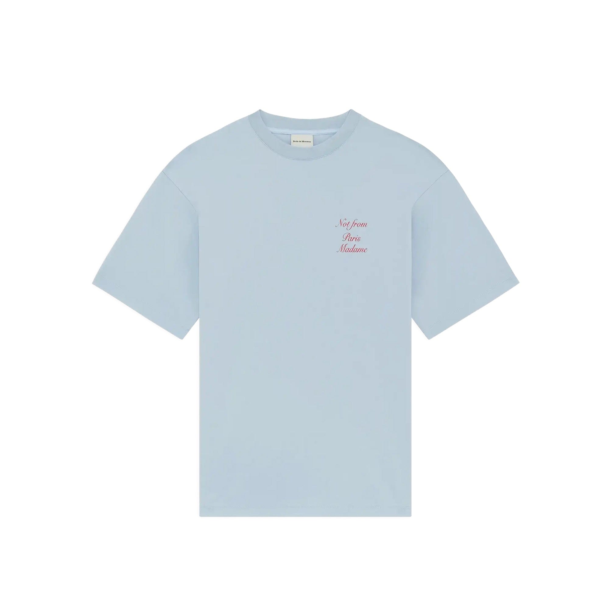Drôle de Monsieur Mens Slogan Calligraphy T-Shirt