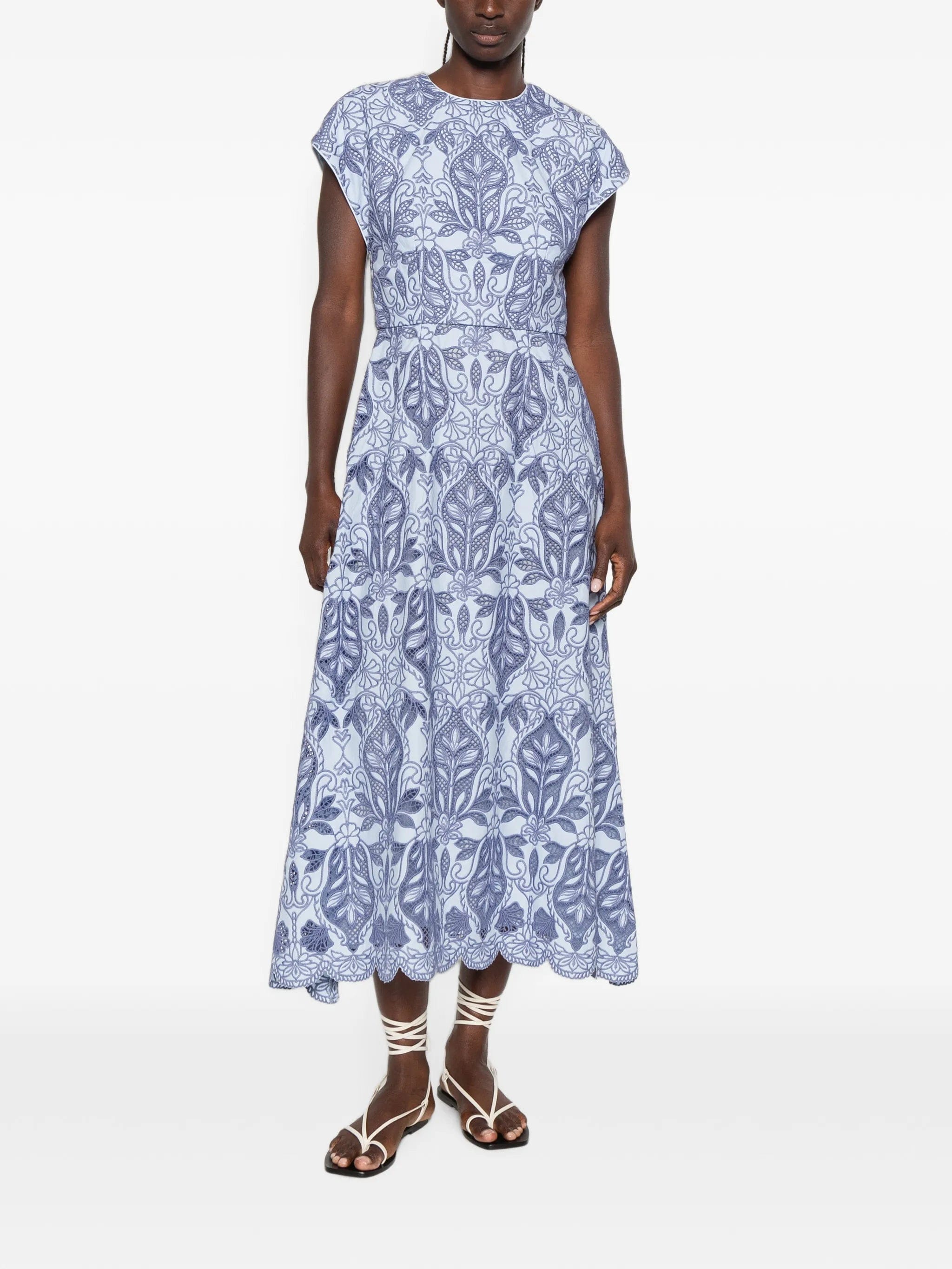 Rebecca Vallance Blooming Lanterns embroidered maxi dress
