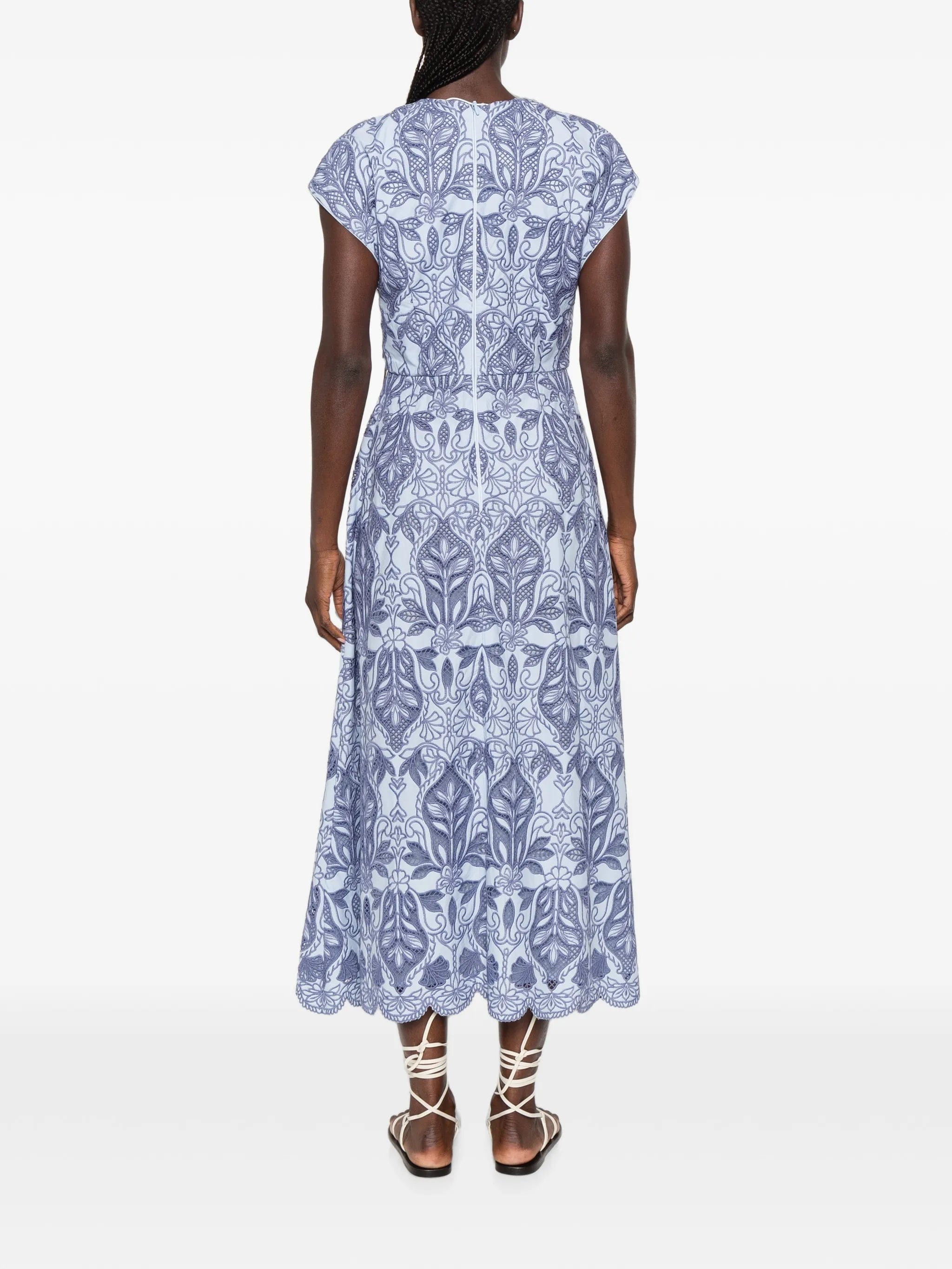 Rebecca Vallance Blooming Lanterns embroidered maxi dress