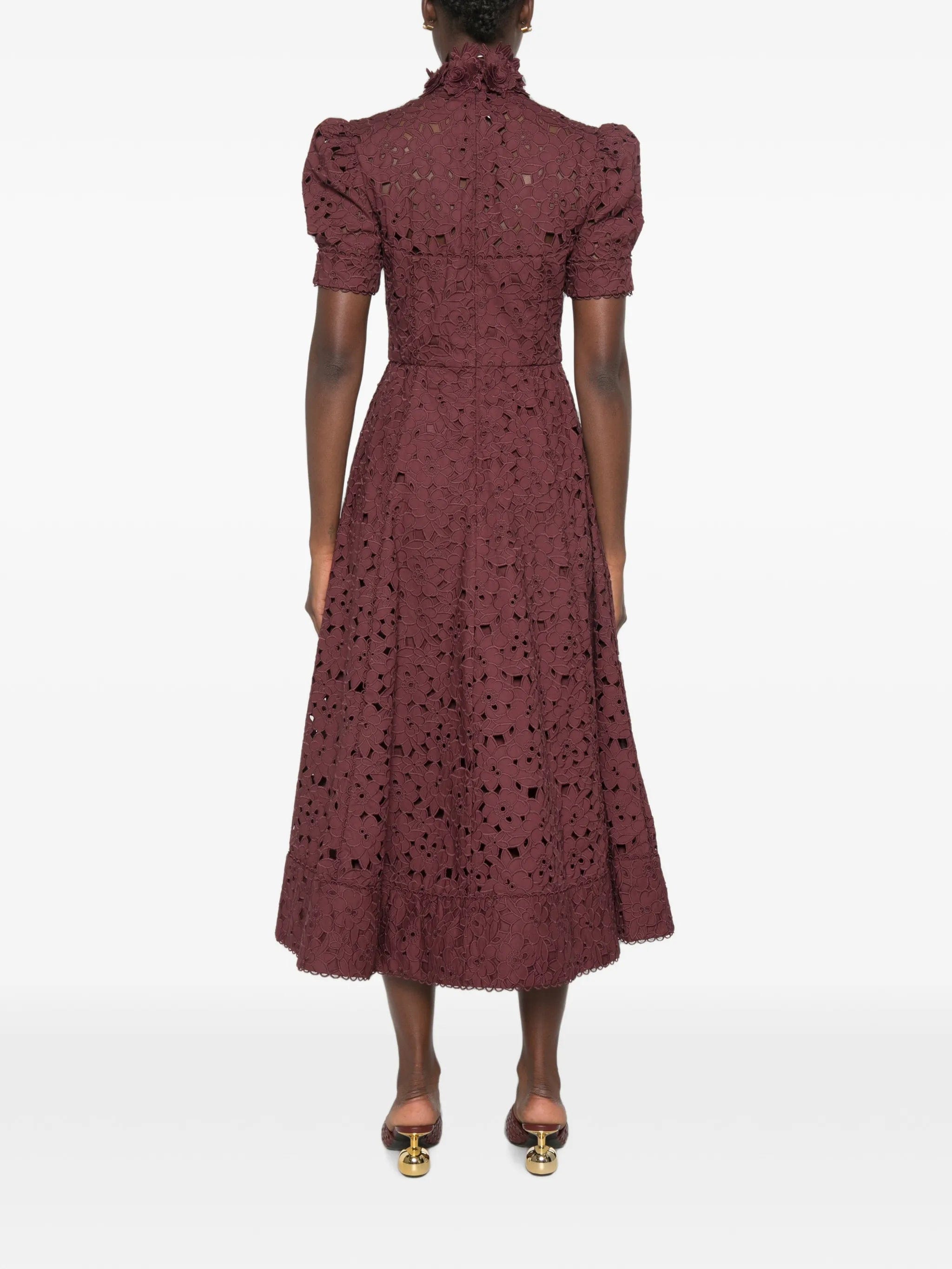 Rebecca Vallance Kitsu floral - lace midi dress
