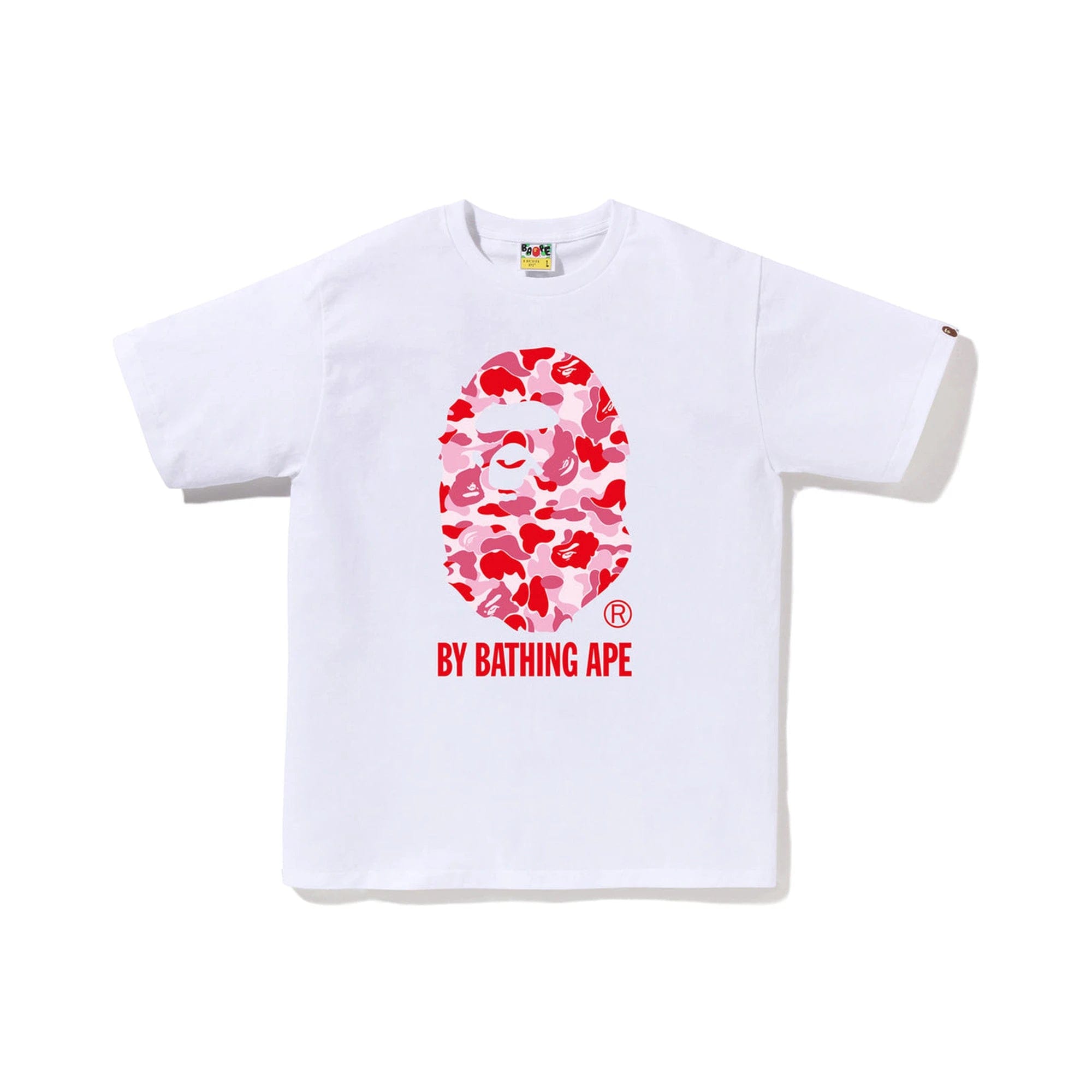 A Bathing Ape BAPE ABC Camo By Bathing Ape T-Shirt White / Pink