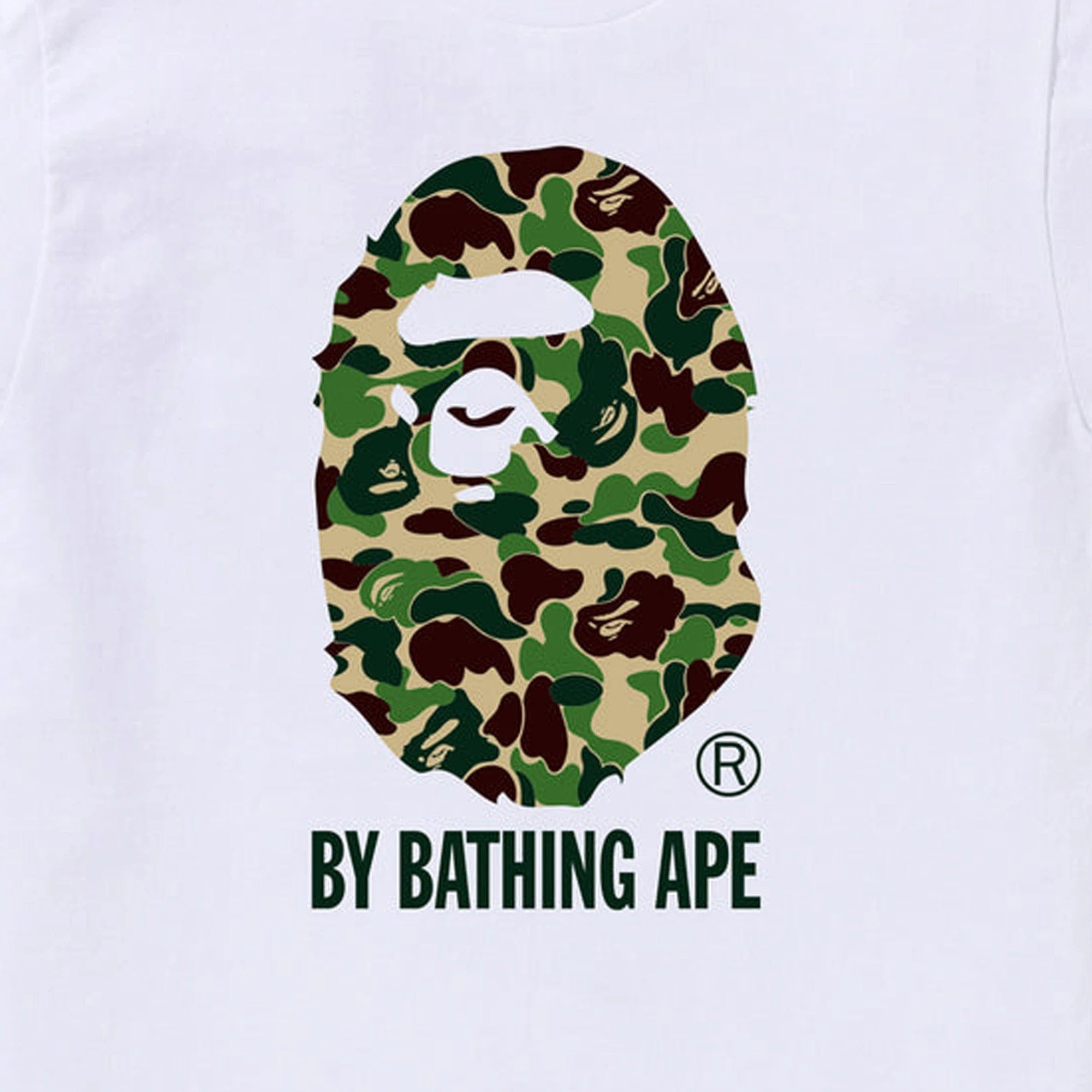 A Bathing Ape BAPE ABC Camo By Bathing Ape T-Shirt White / Green