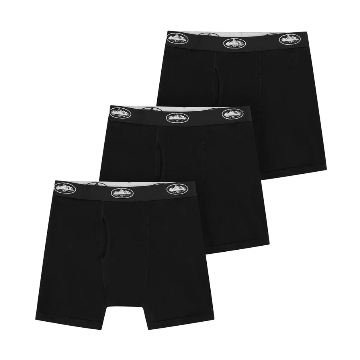 Corteiz Alcatraz Boxers (3 Pack) Black White