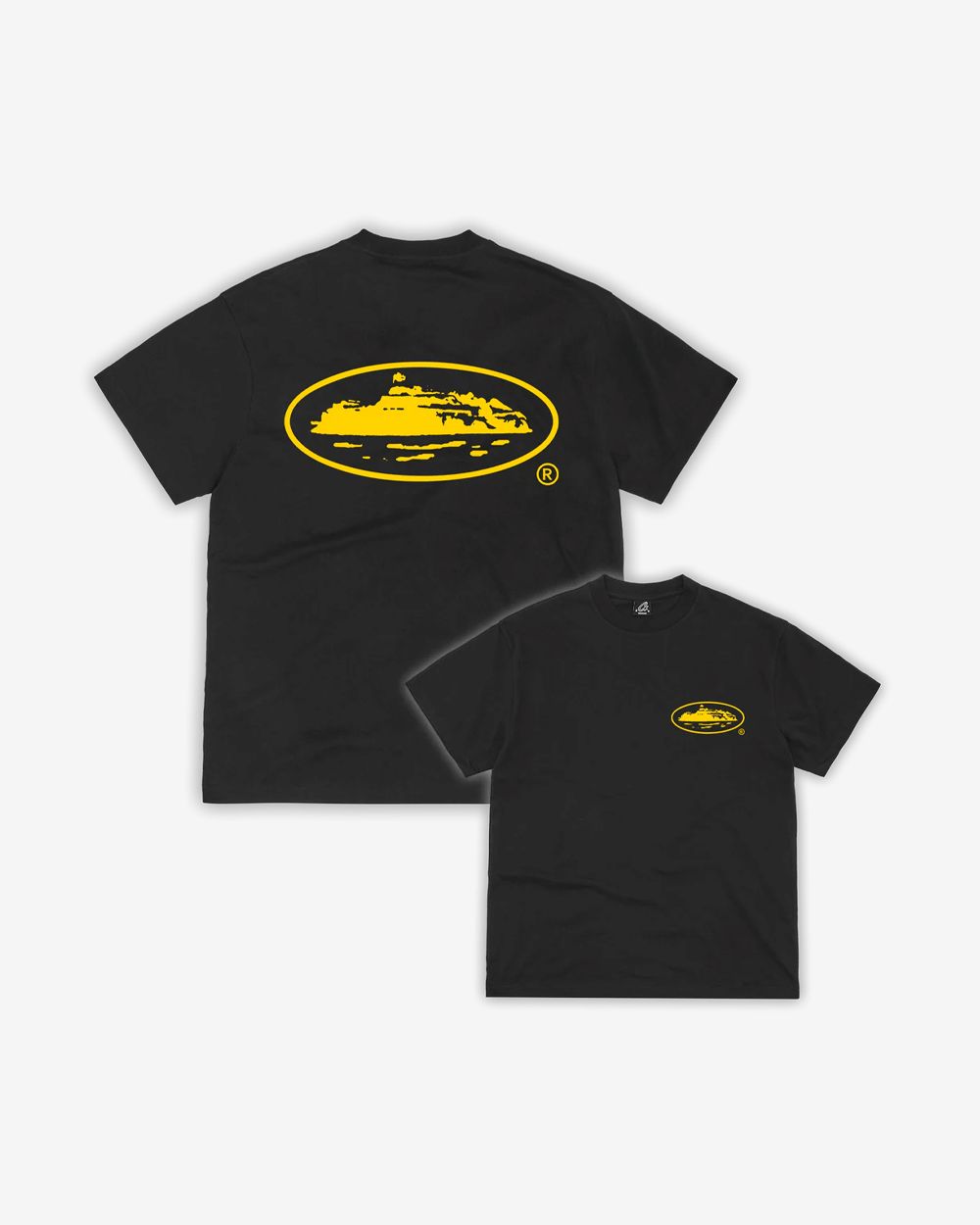 CORTEIZ OG ISLAND BLACK YELLOW T-Shirt