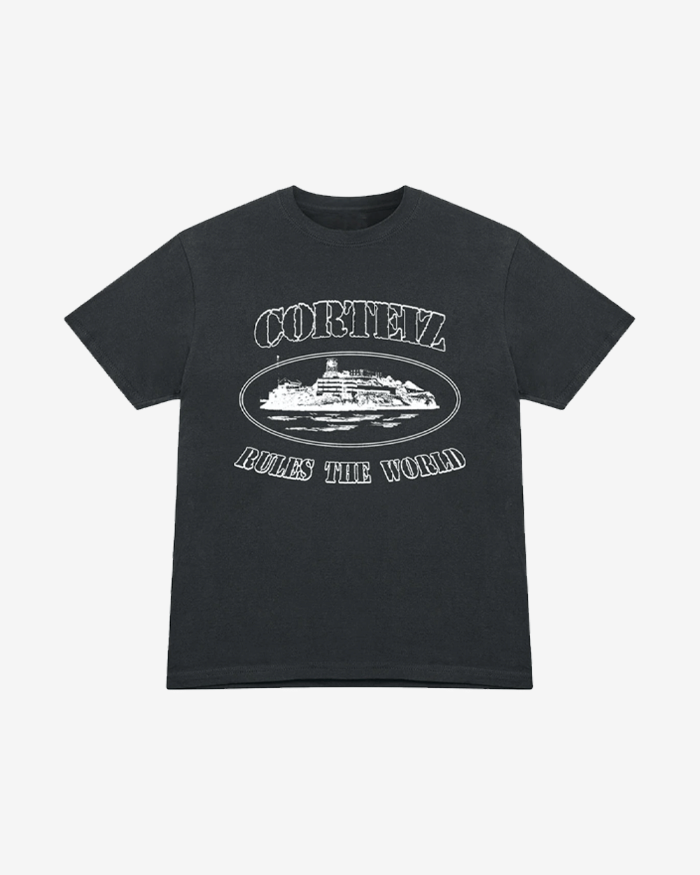 CORTEIZ FW22 OG ALCATRAZ BLACK T-Shirt (NEW)