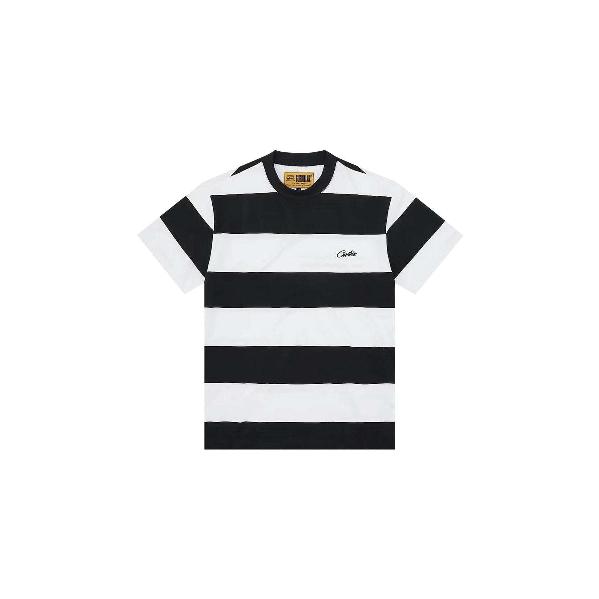Corteiz Striped T-Shirt Black