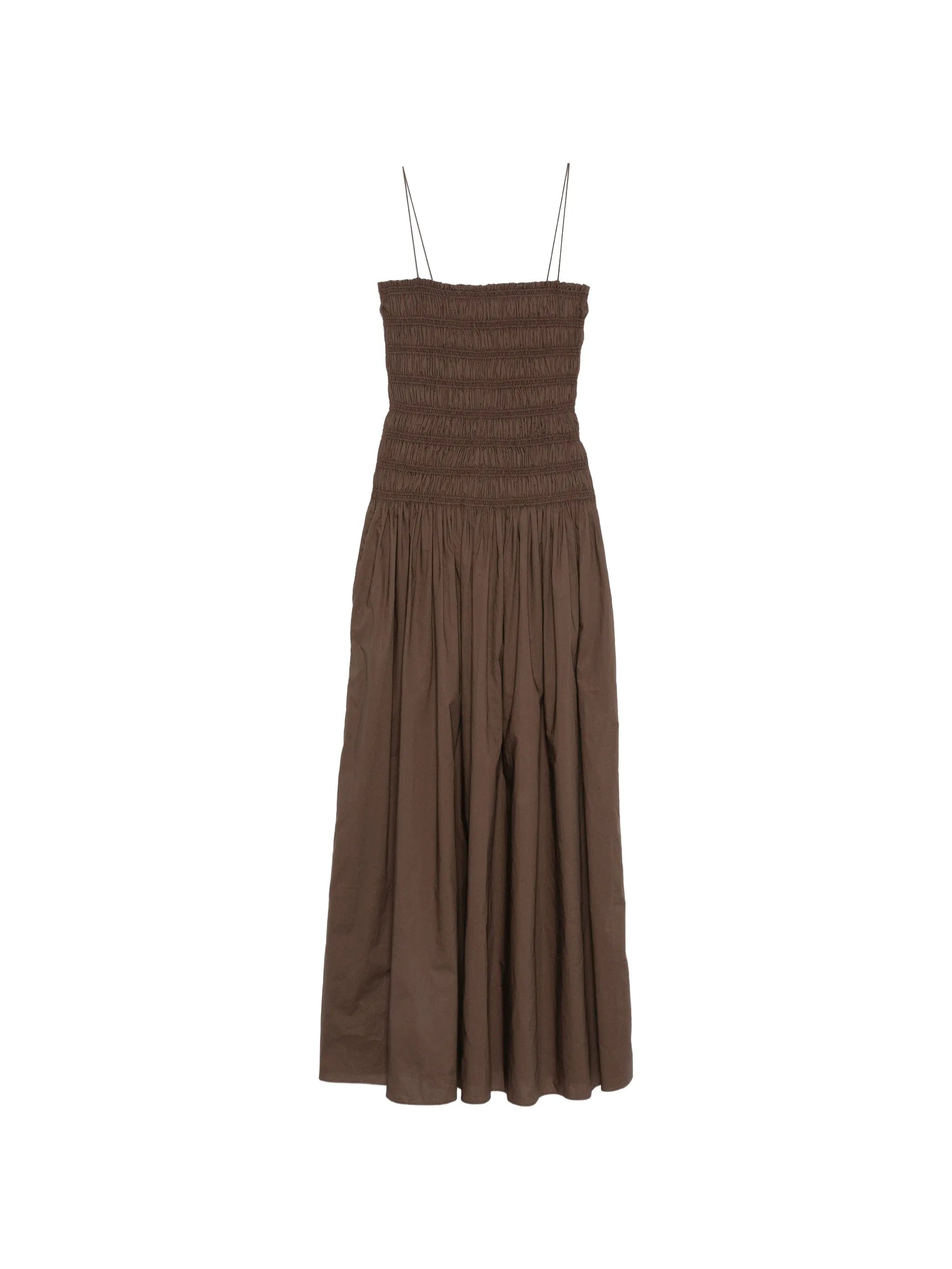Matteau shirred drop - waist dress