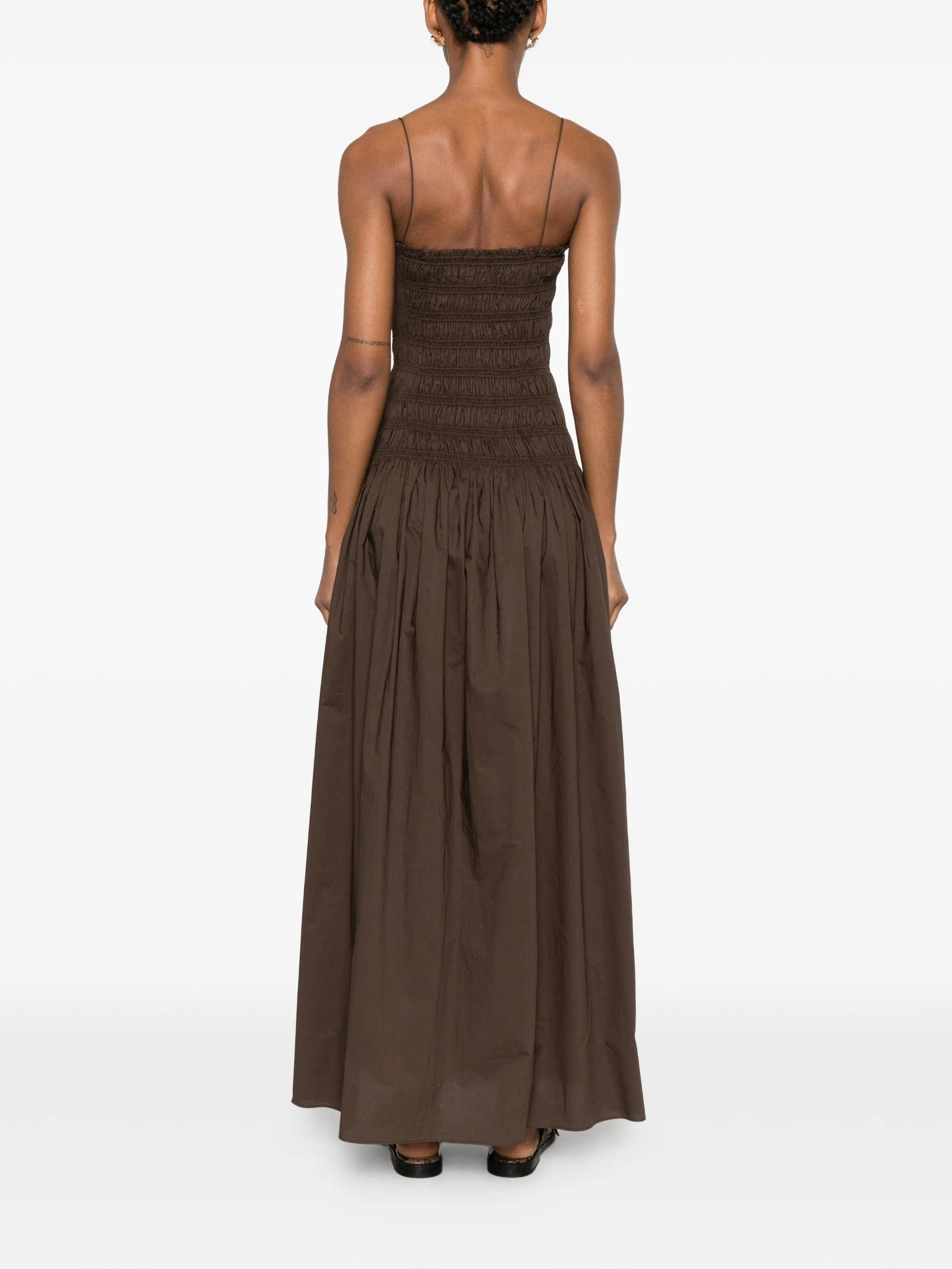 Matteau shirred drop - waist dress