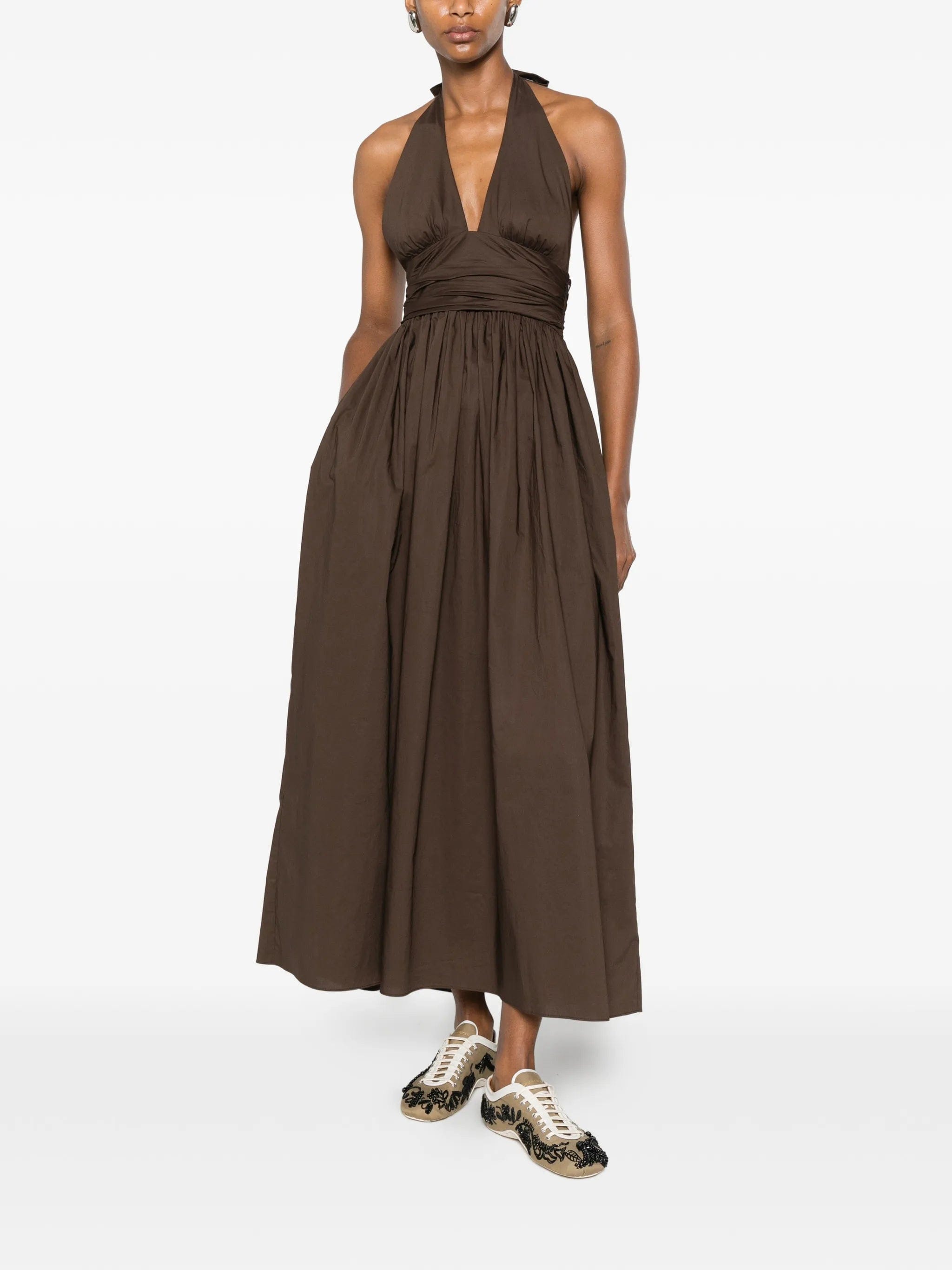 Matteau halterneck midi dress