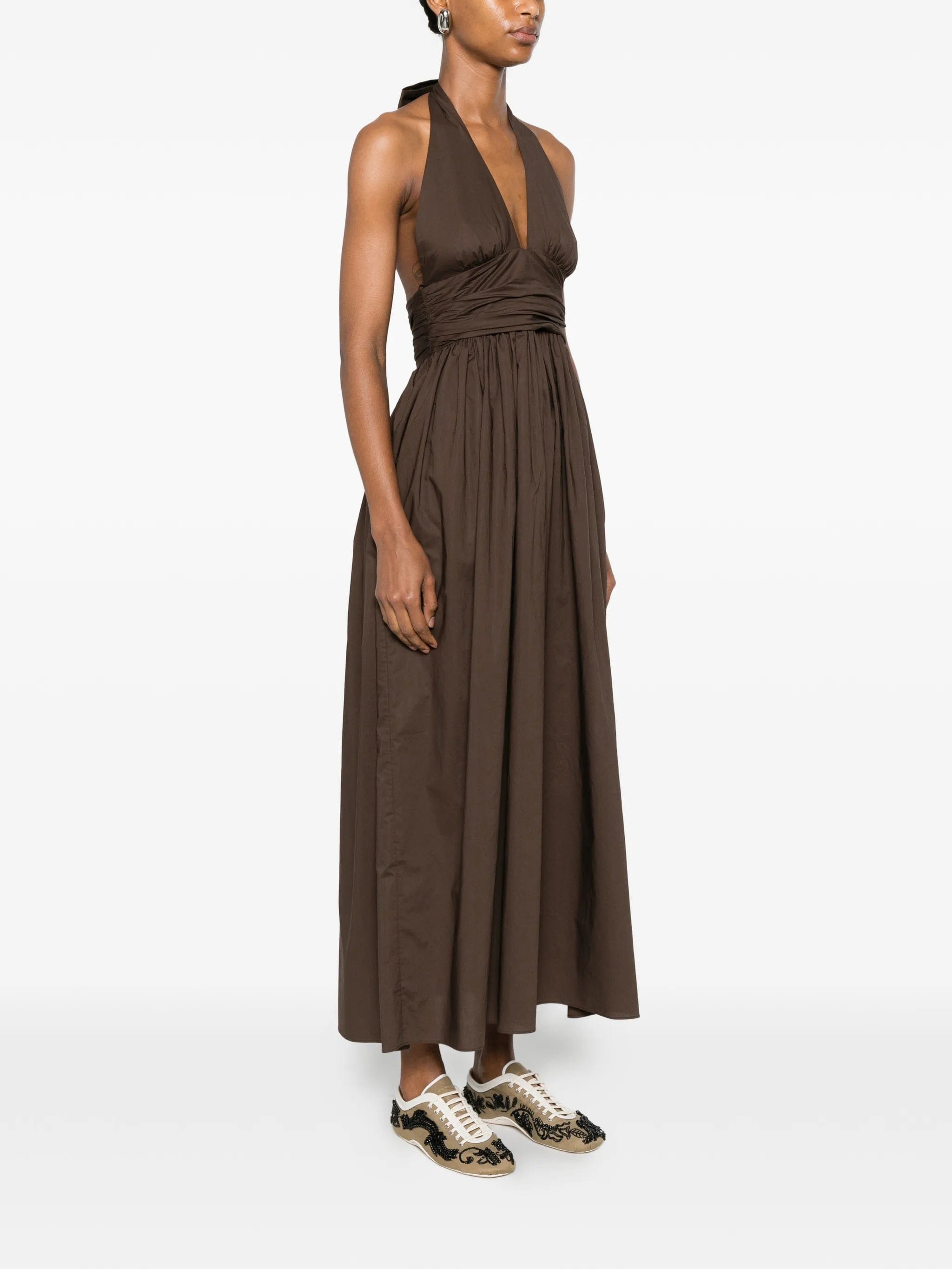 Matteau halterneck midi dress