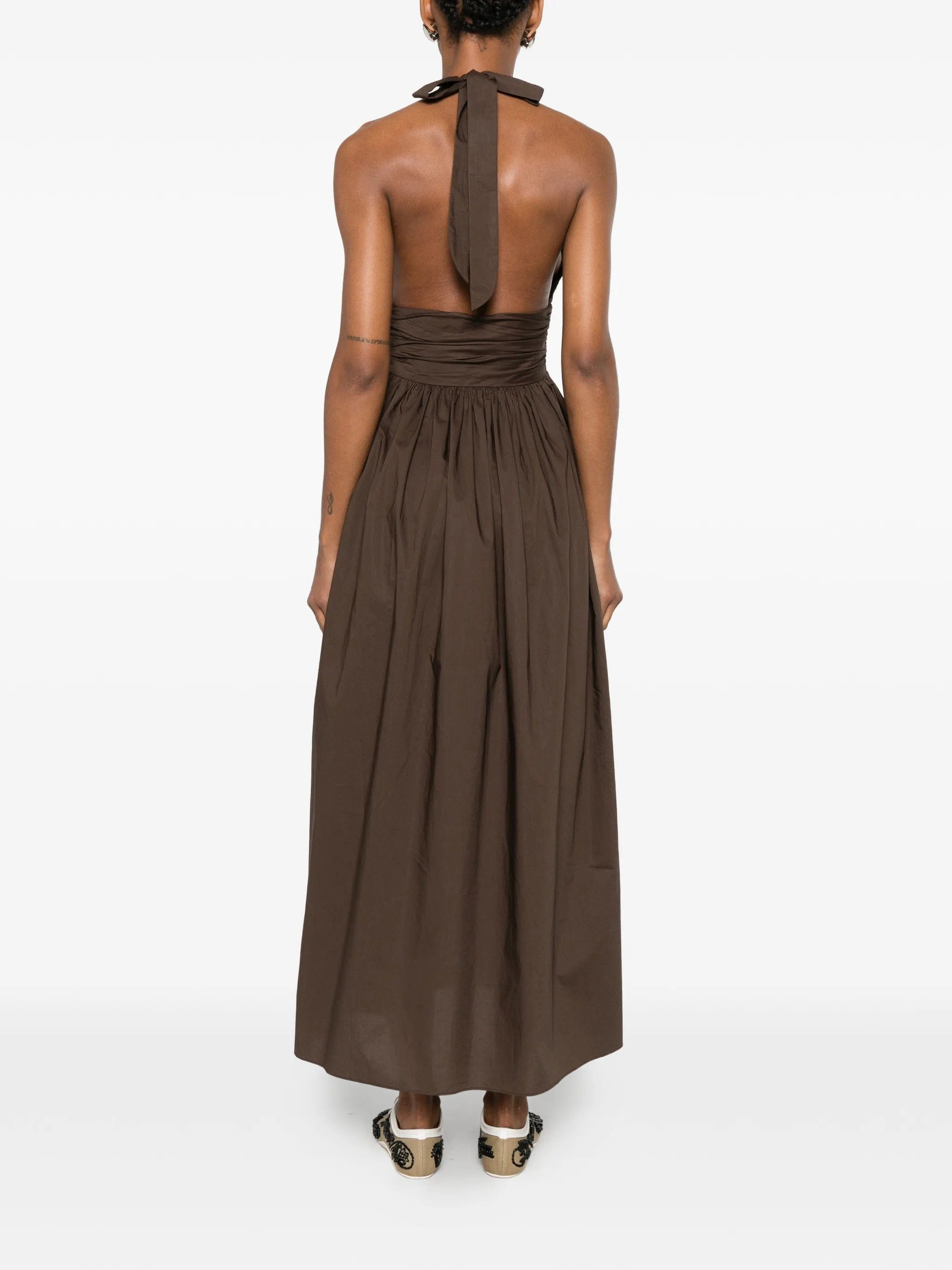 Matteau halterneck midi dress