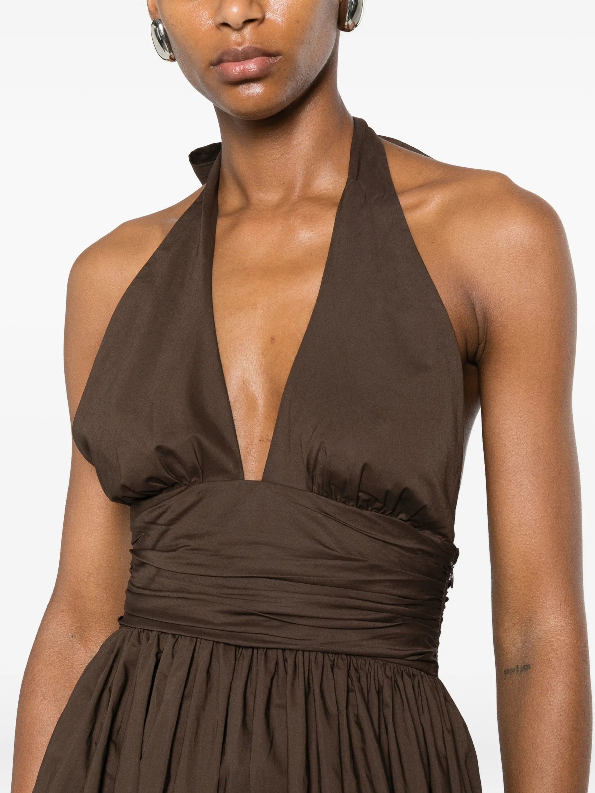 Matteau halterneck midi dress