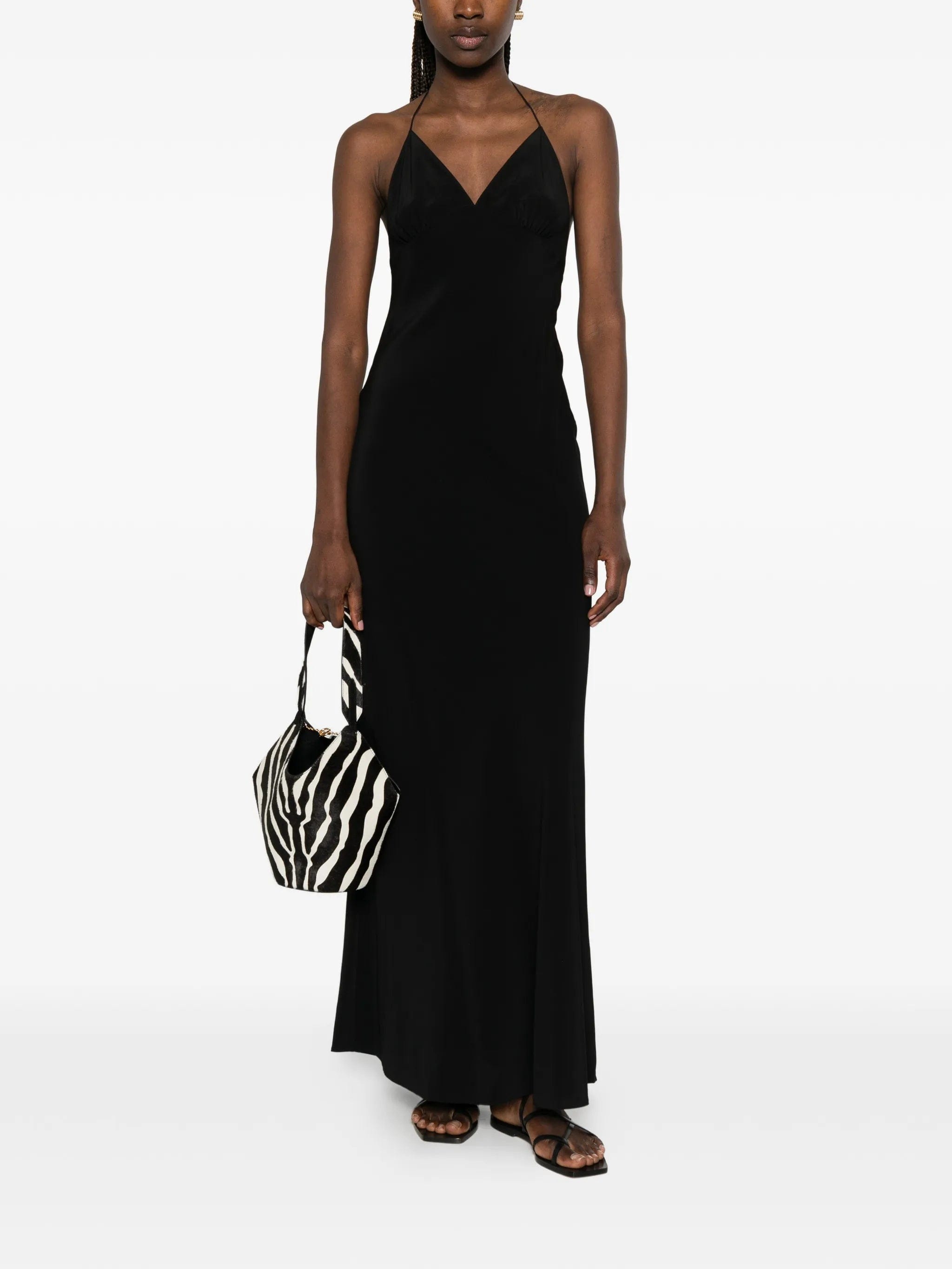 Matteau low - back halterneck maxi dress