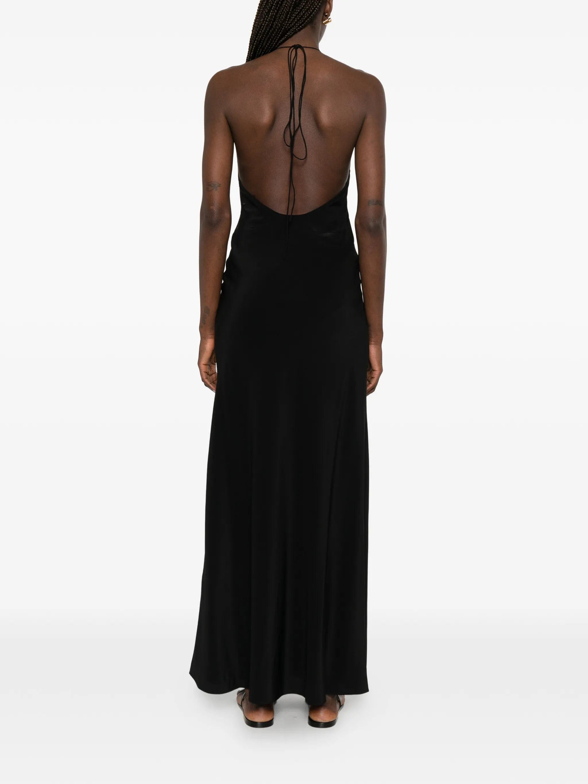 Matteau low - back halterneck maxi dress