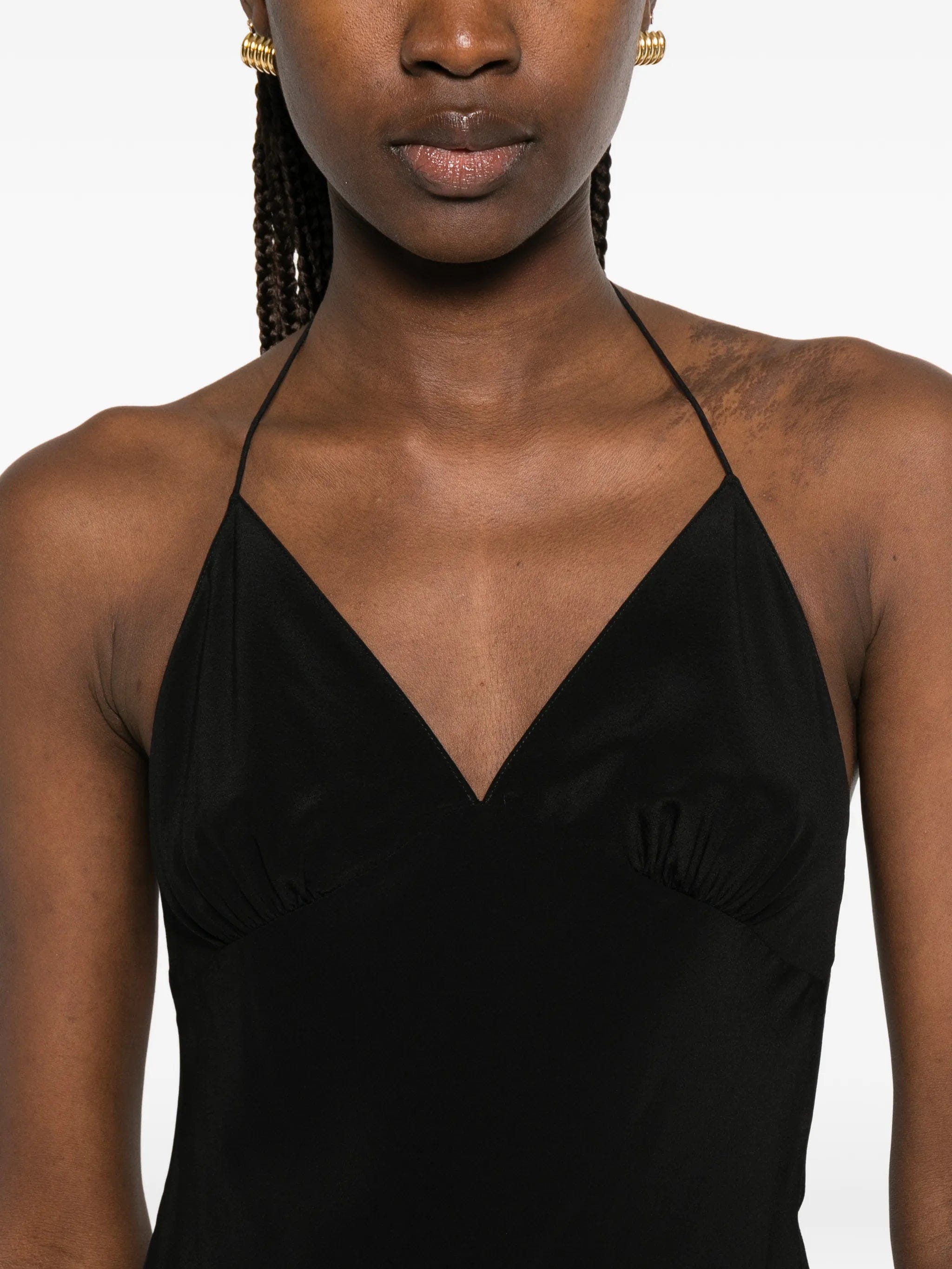 Matteau low - back halterneck maxi dress