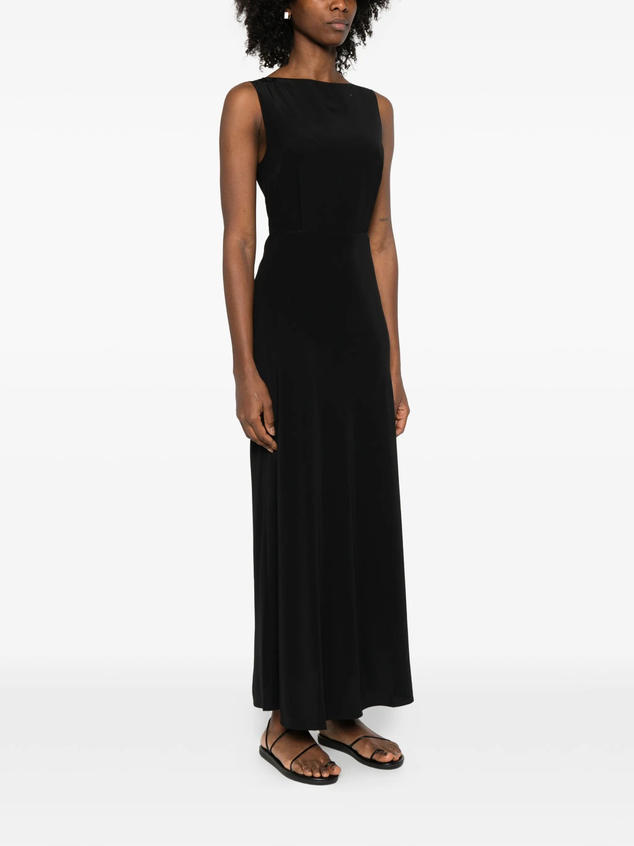 Matteau boat - neck maxi dress