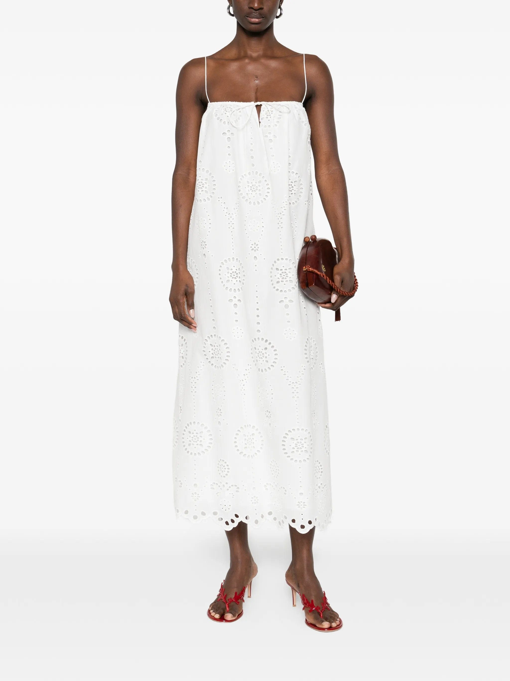 Matteau broderie - anglaise midi dress
