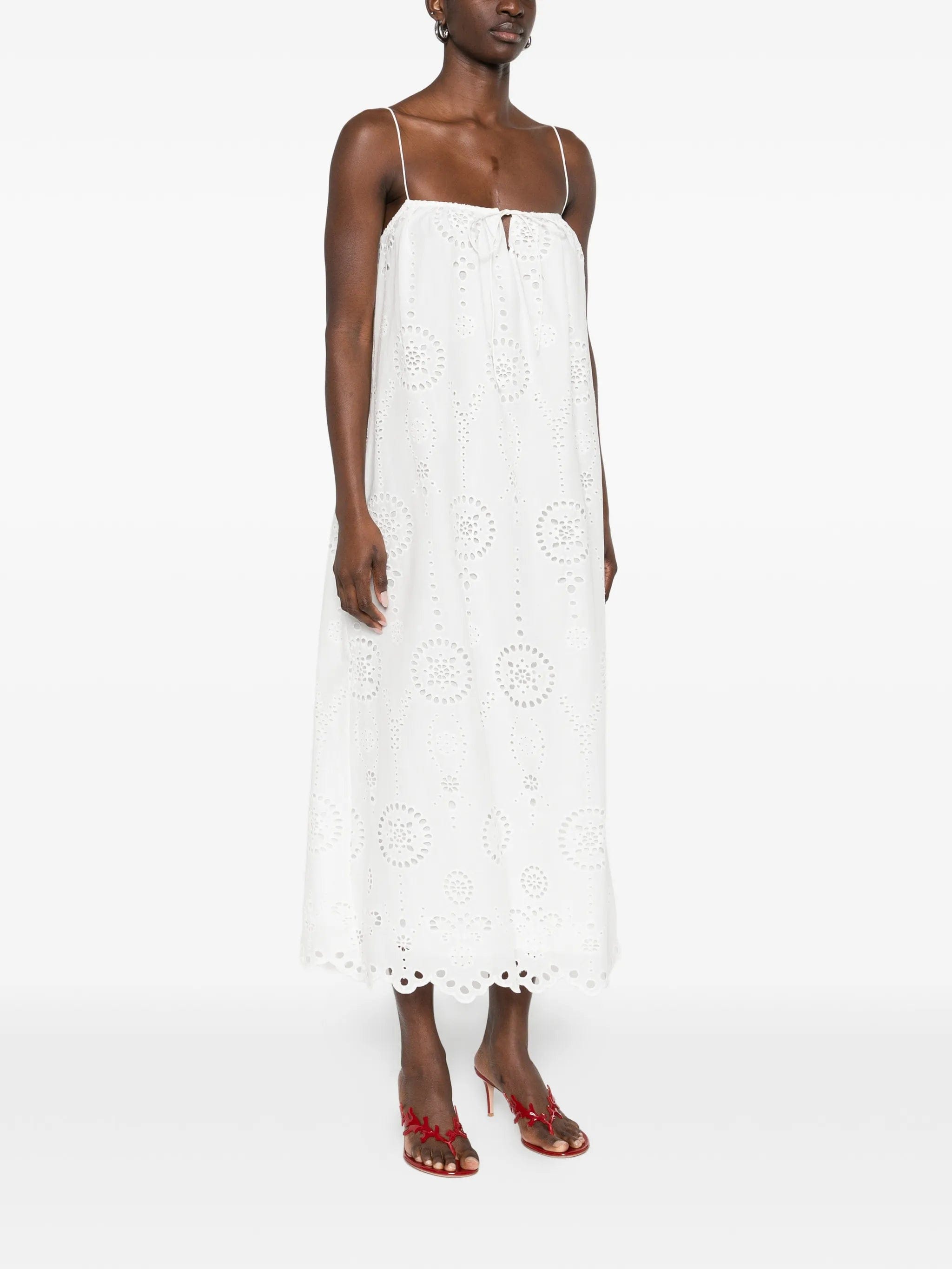 Matteau broderie - anglaise midi dress