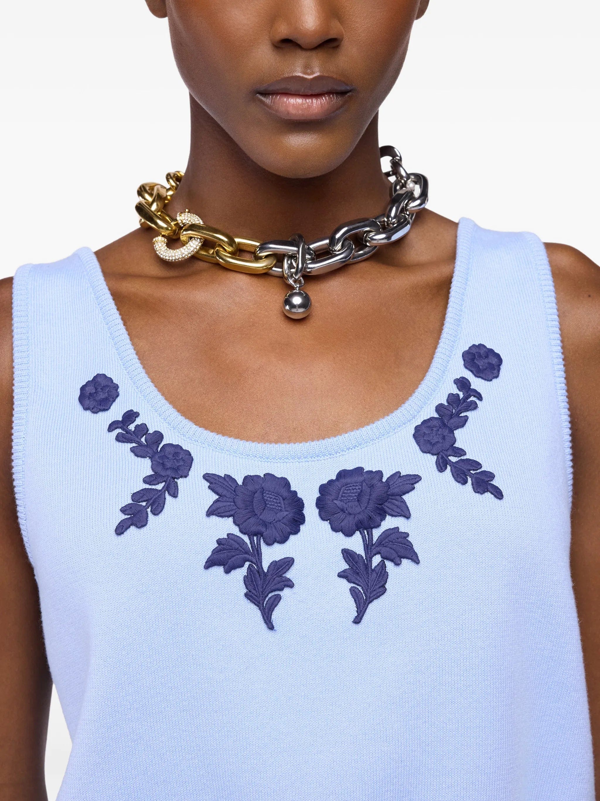 Rabanne bi - colour link necklace