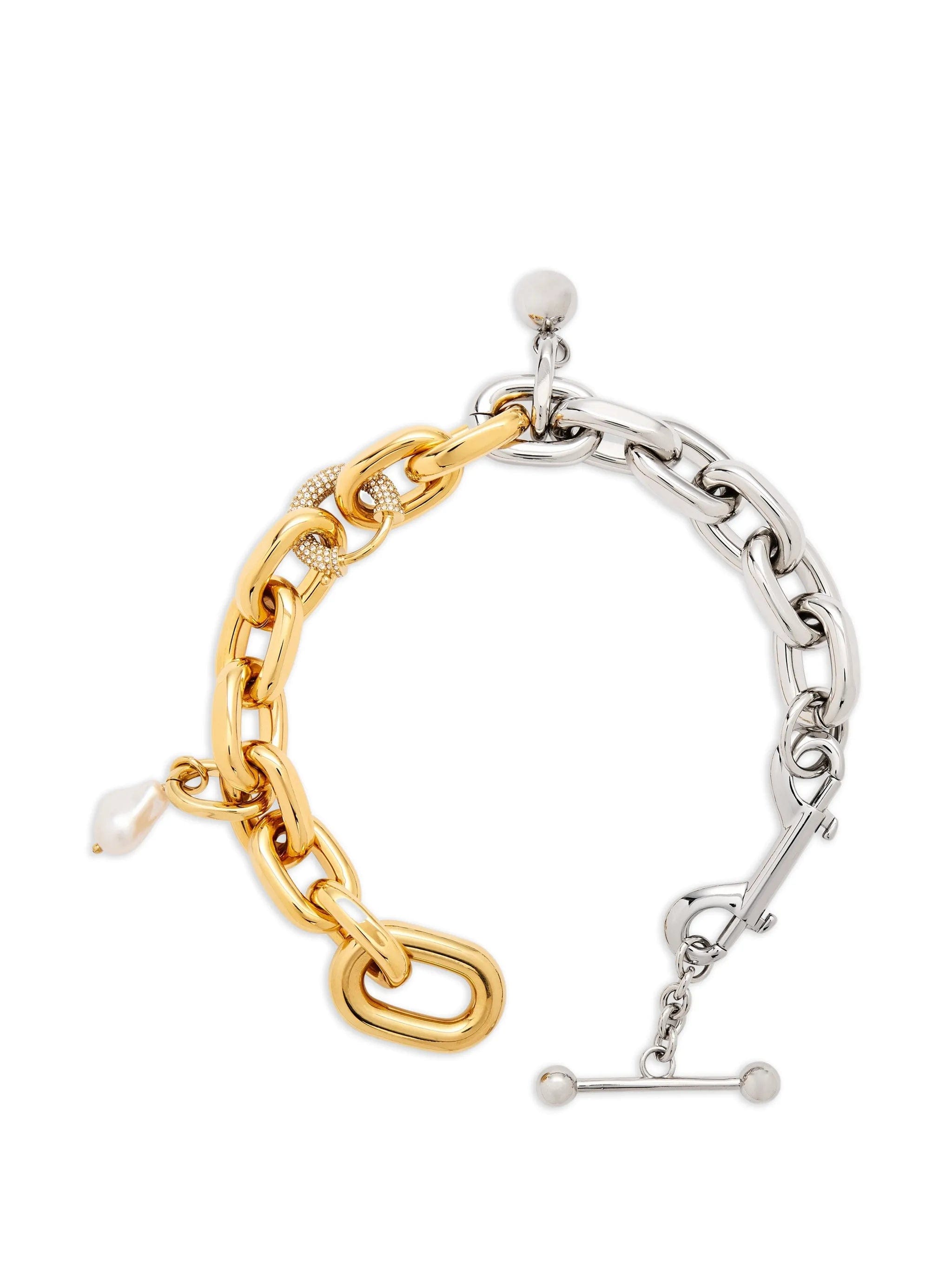 Rabanne bi - colour link necklace
