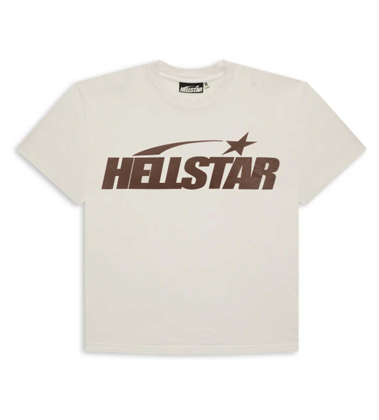 Hellstar Classic Regular Print T-Shirt Cream/Brown