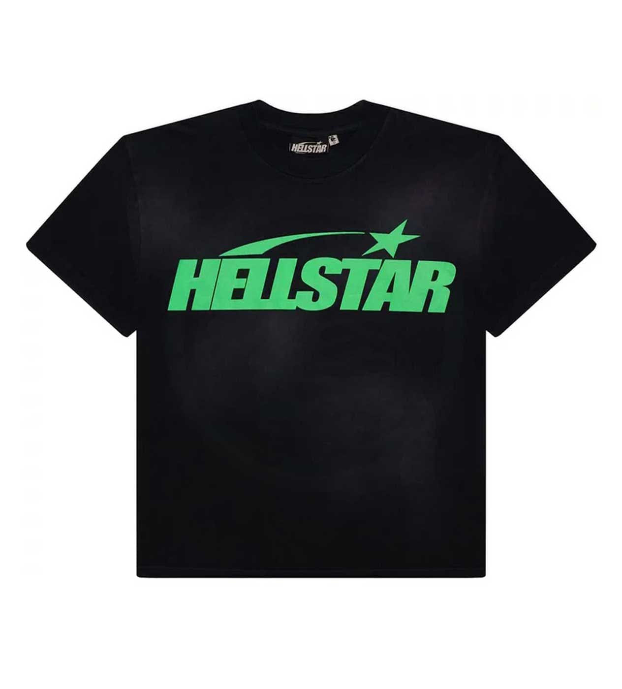 Hellstar Classic Regular Print T-Shirt Black/Green
