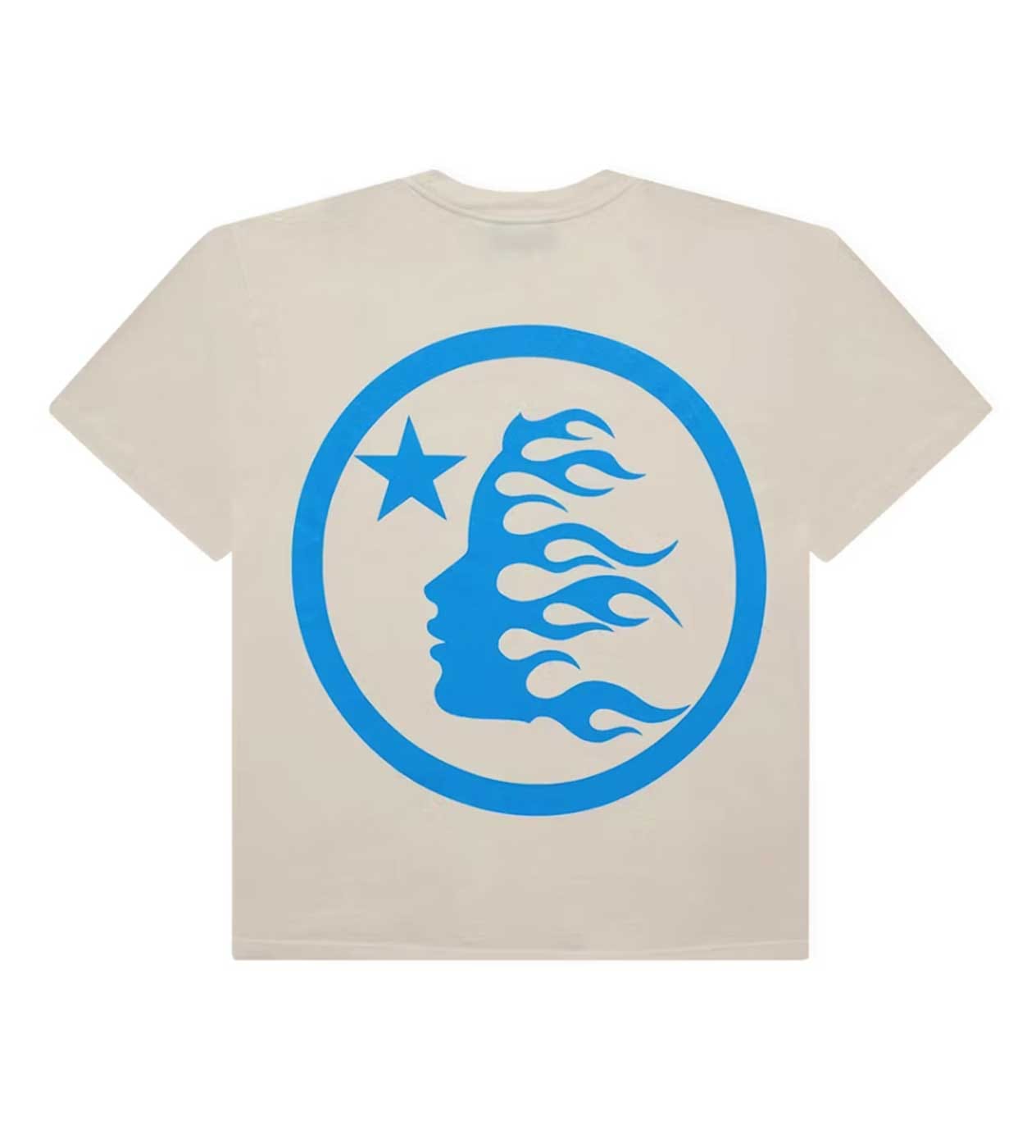 Hellstar Classic Logo Gel T-Shirt Cream/Blue