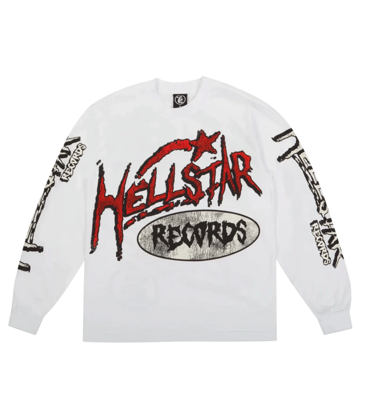 Hellstar Studios Records L/S T-Shirt White