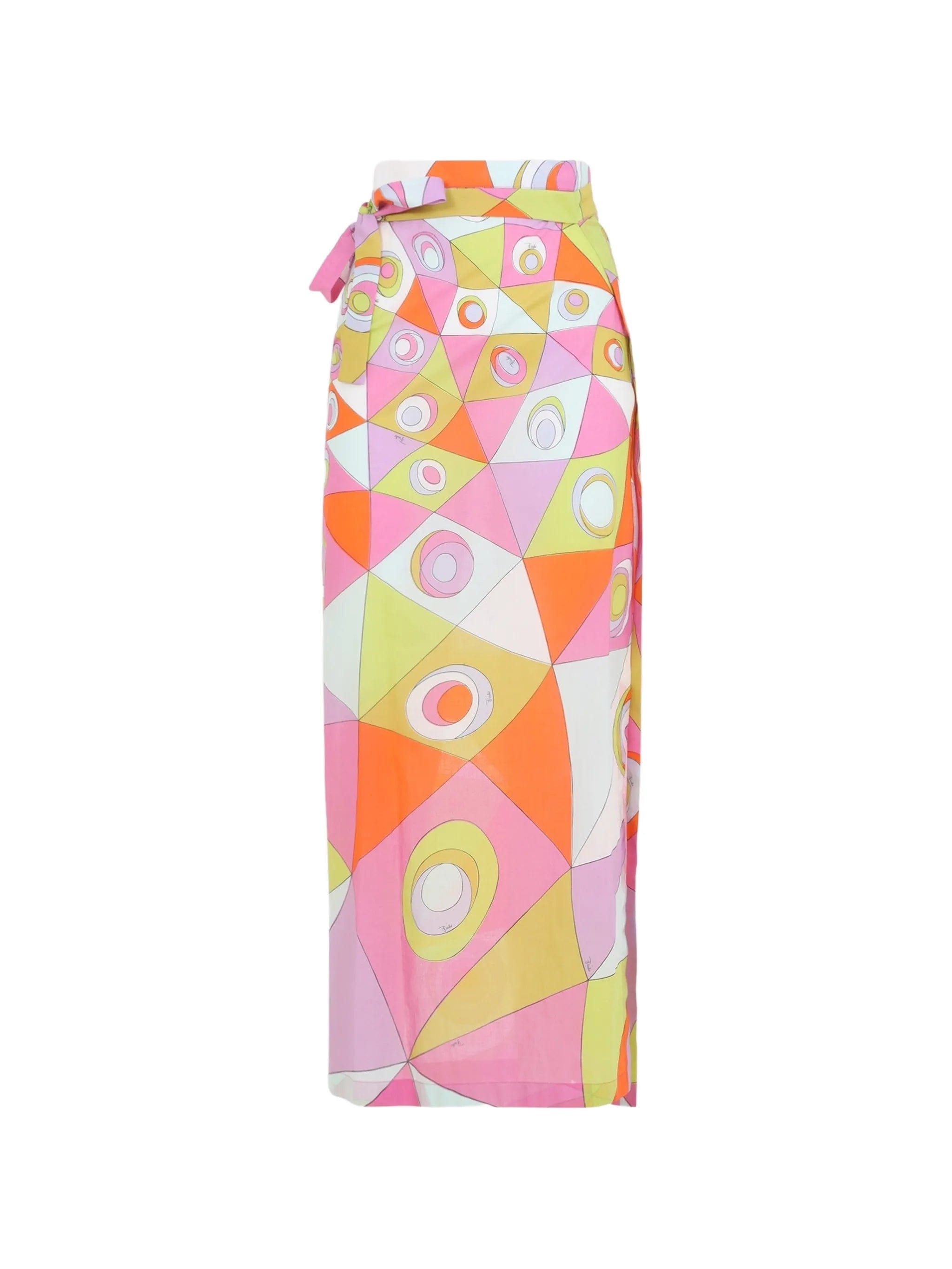 PUCCI geometric - print wrap maxi skirt