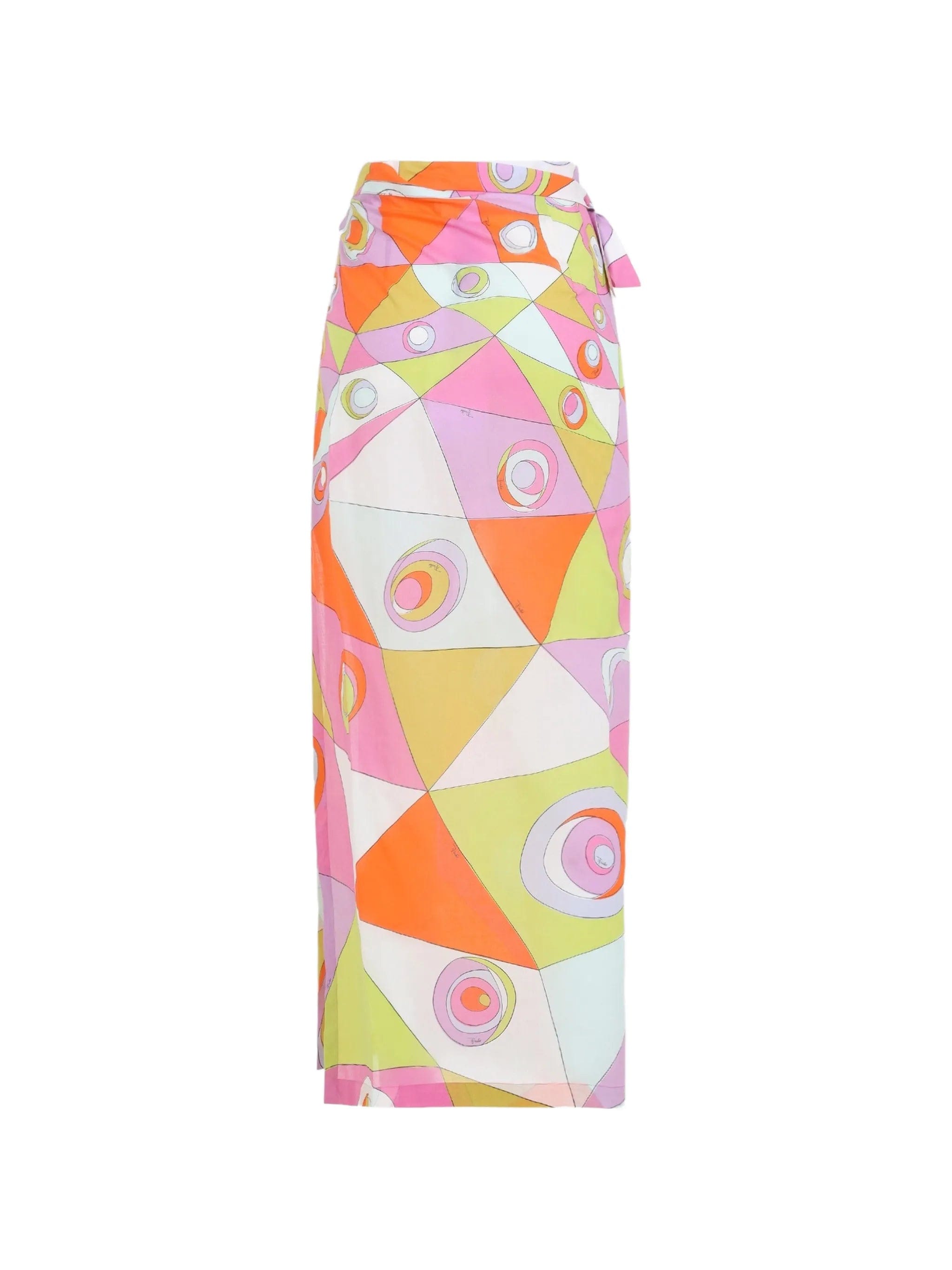 PUCCI geometric - print wrap maxi skirt