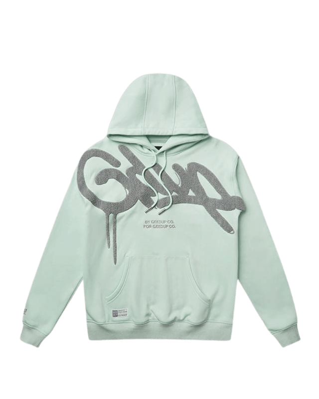 Geedup Handstyle Hoodie Teal Grey