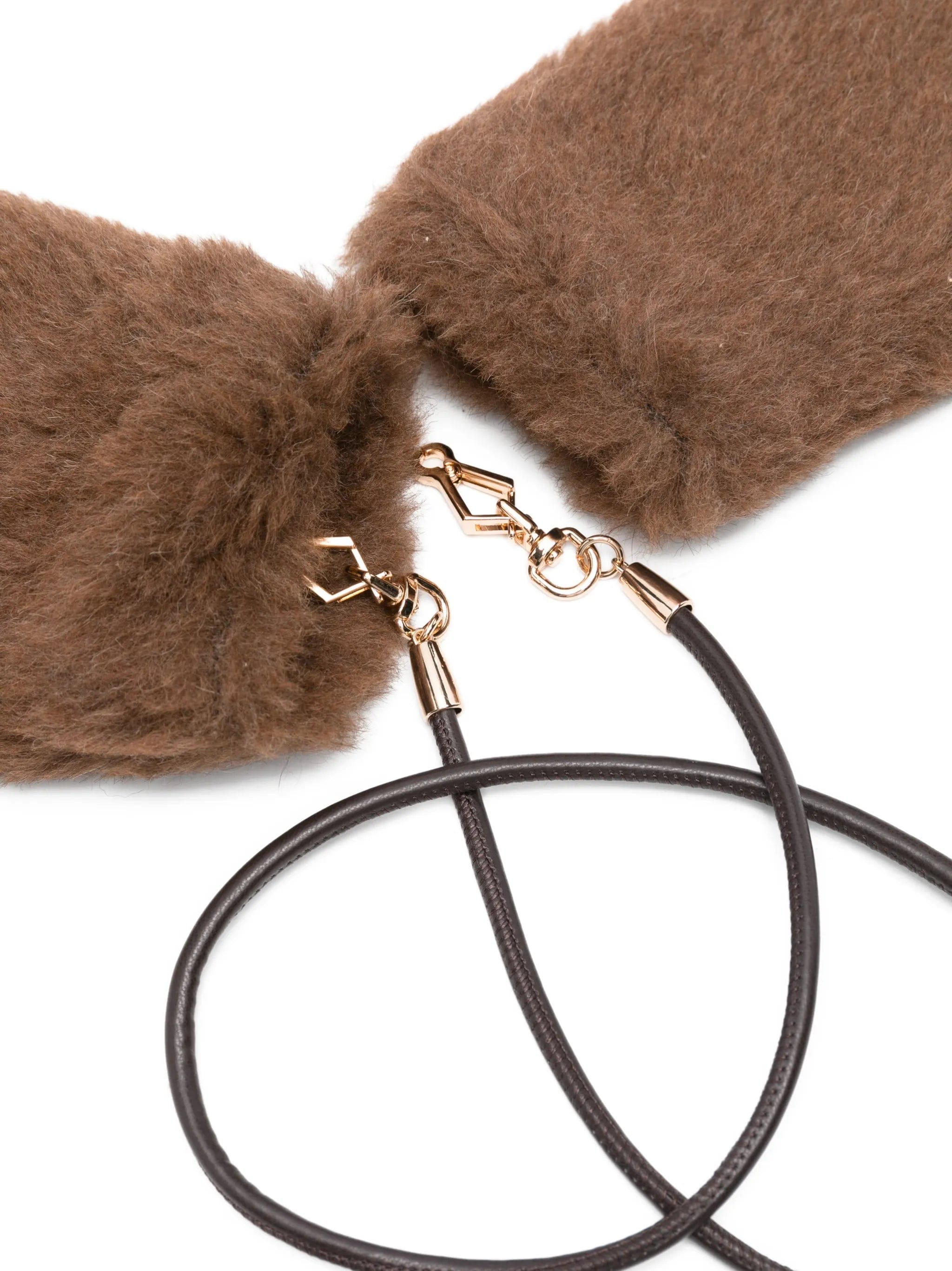 Max Mara drawstring gloves