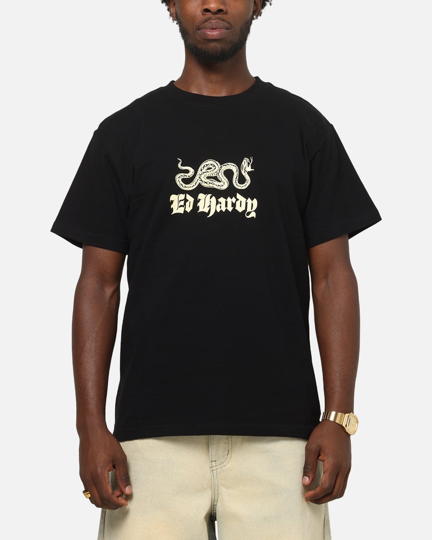 Ed Hardy Venom Fitted T - Shirt Black