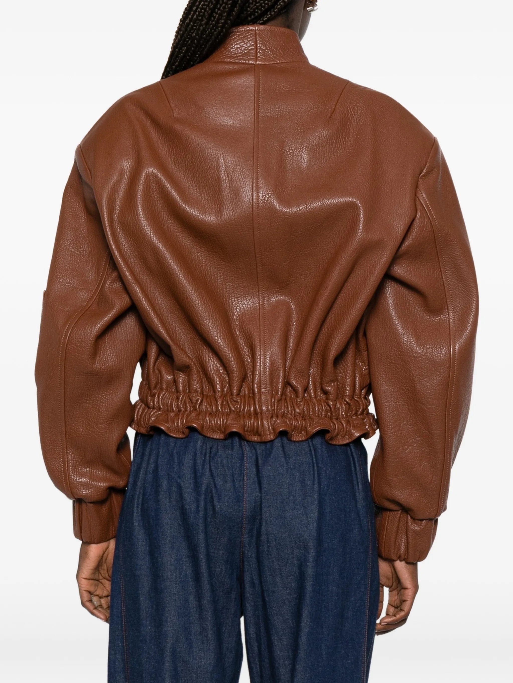 Ducie Frankie pebbled leather jacket