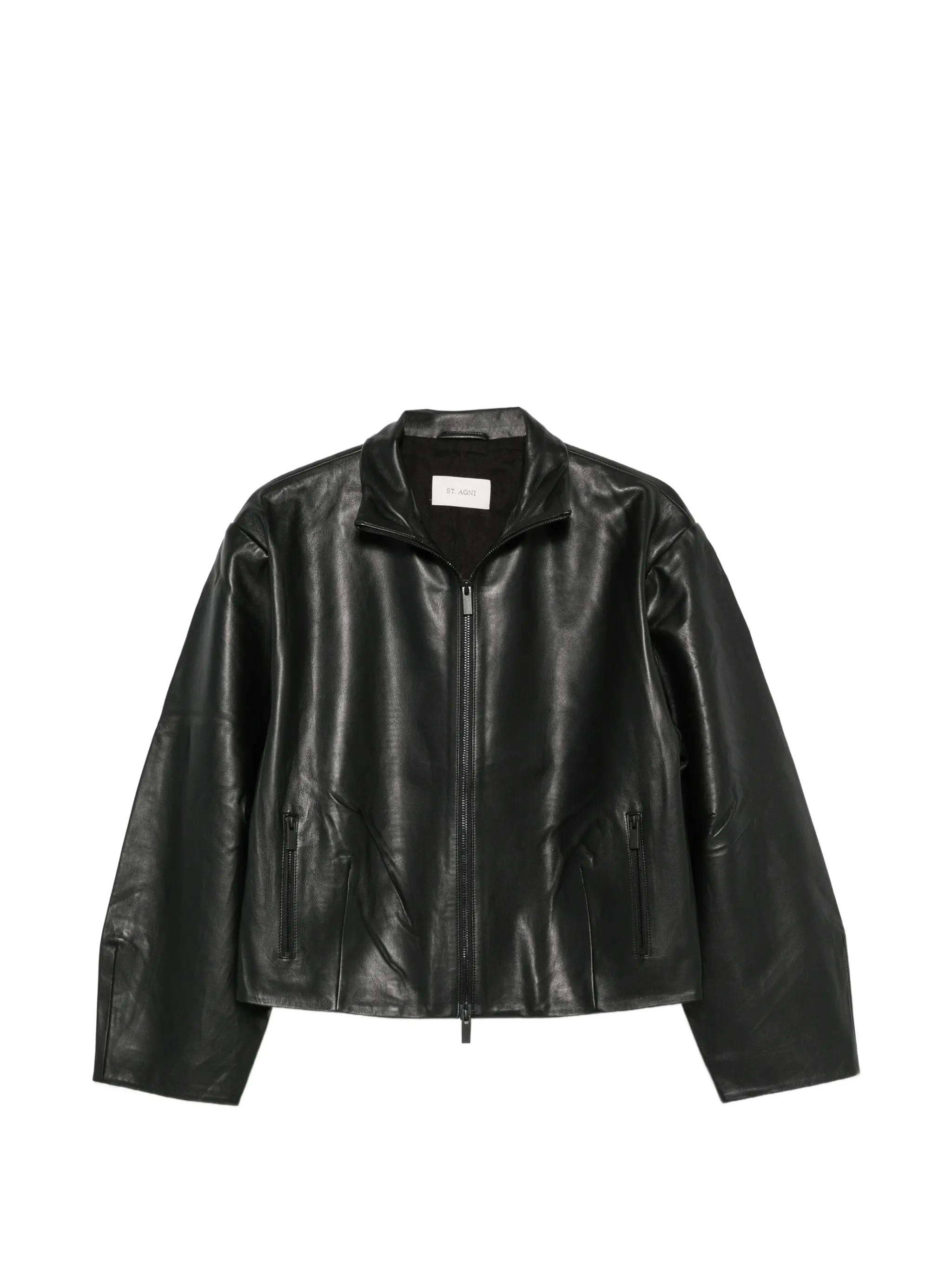 St. Agni Cocoon leather jacket