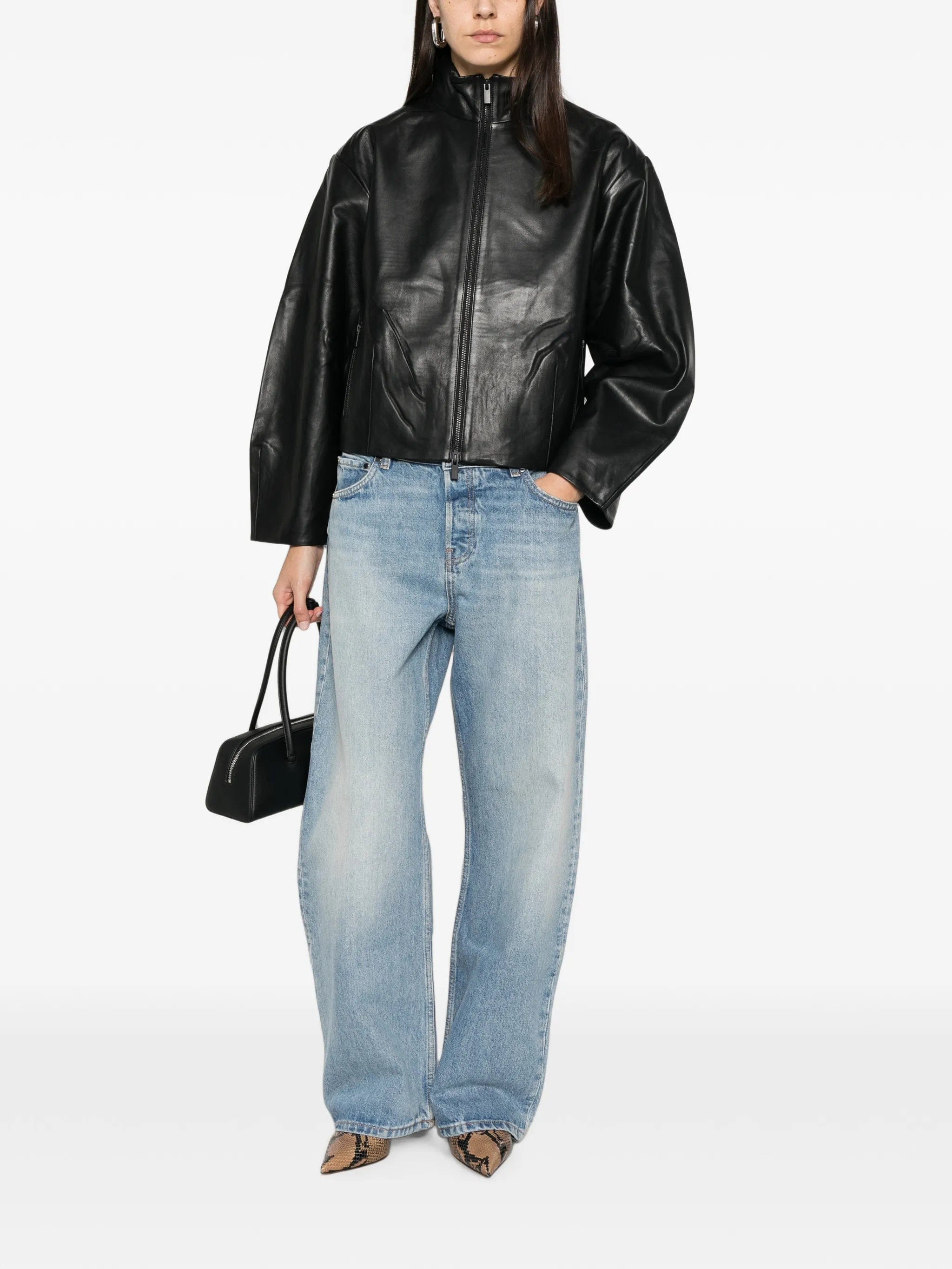 St. Agni Cocoon leather jacket