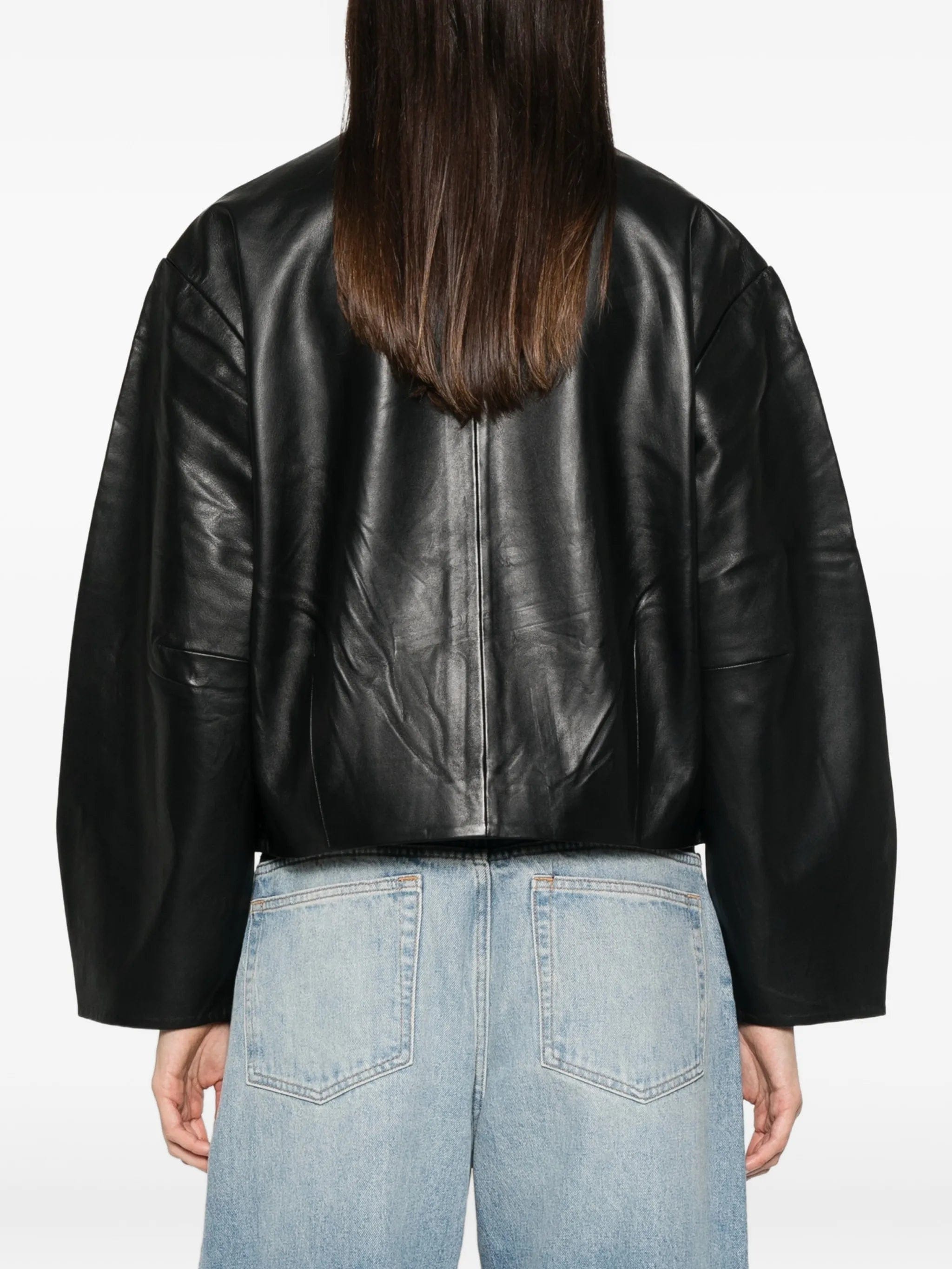 St. Agni Cocoon leather jacket