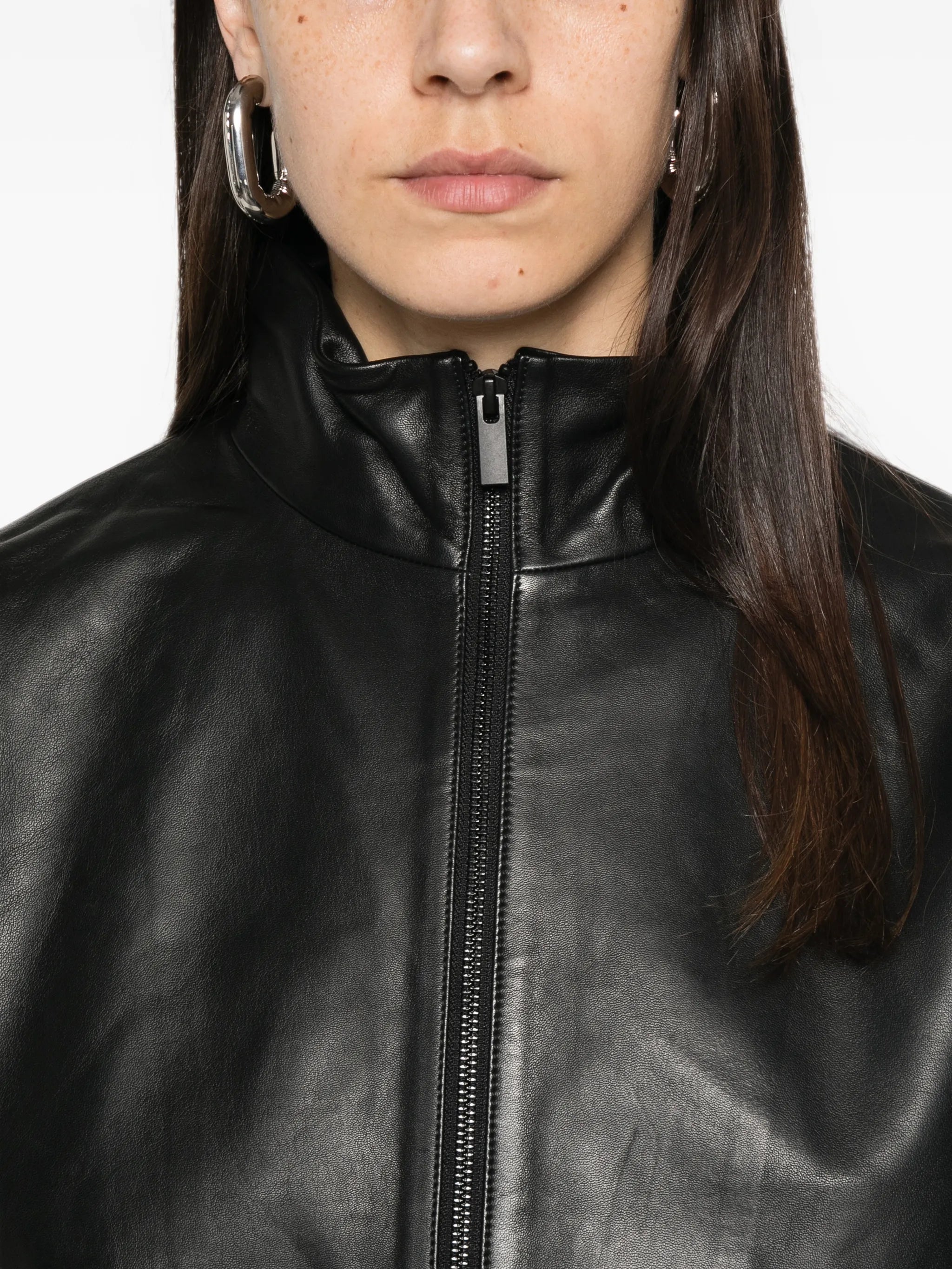 St. Agni Cocoon leather jacket