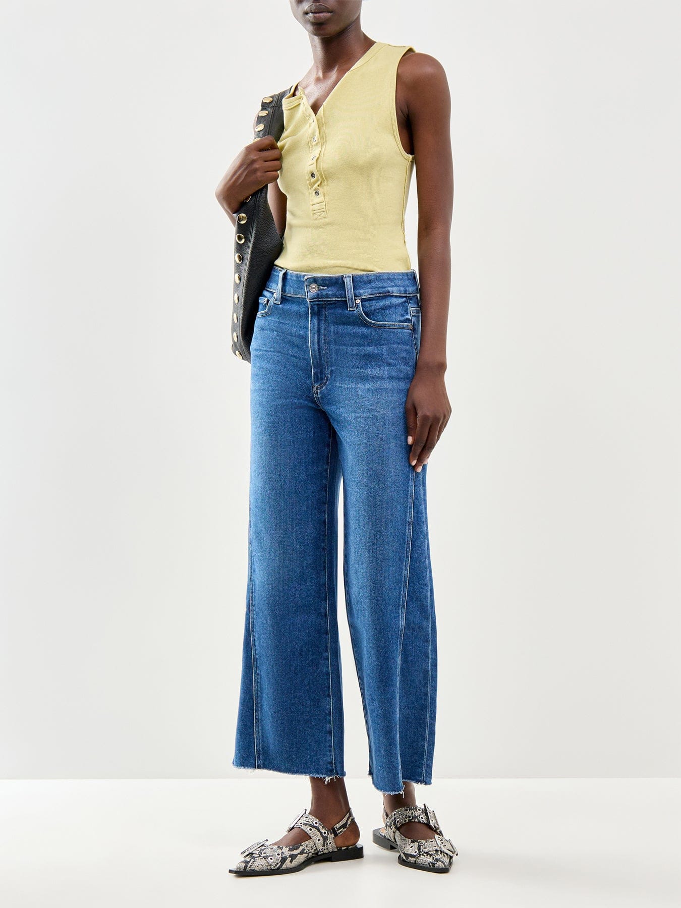 Paige Anessa Wide Leg Jeans Blue