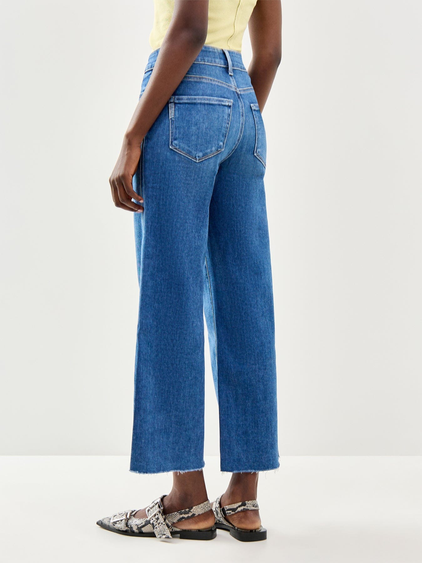 Paige Anessa Wide Leg Jeans Blue