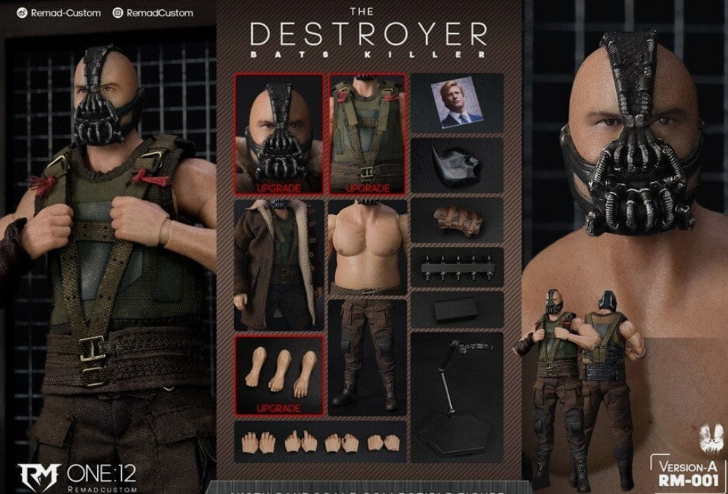 3RD PARTY Remad Custom 1/12 The Destroyer Bats Killer RM - 001A Action Figure