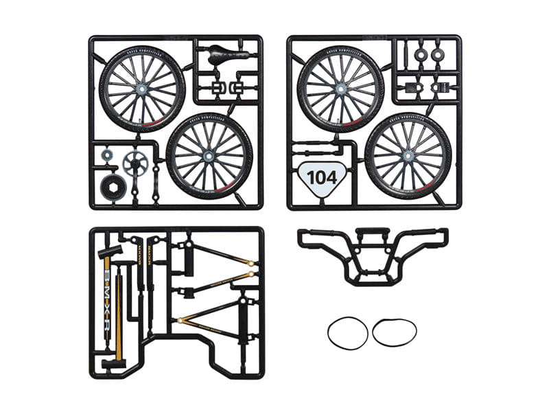 1/12 Action Figure Accesories BMX Black Bike Modeil Kit