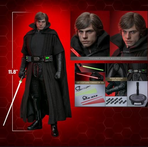 Sideshow Hot Toys 1/6 Scale Star Wars Luke Skywalker Dark Empire Artisan Edition Action Figure