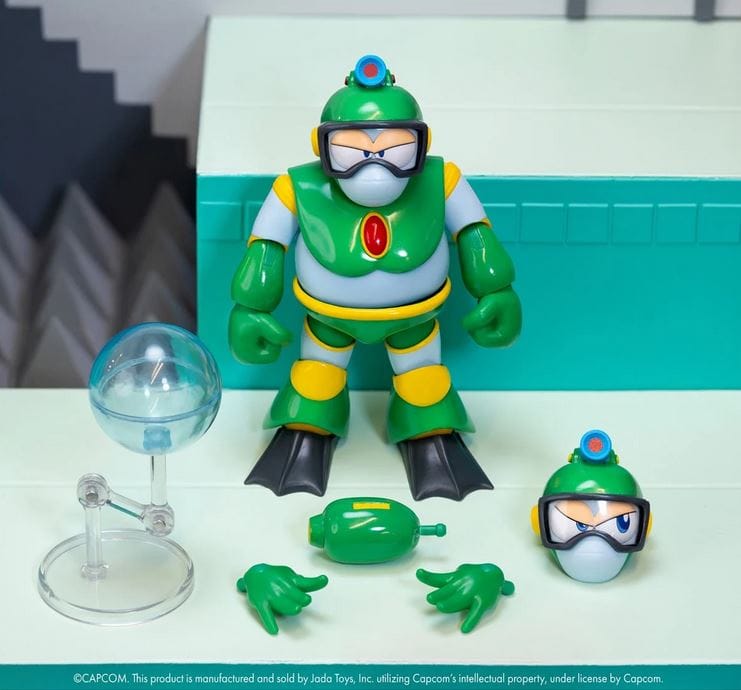 Hasbro Toys Jada Toys Mega Man Bubble Man Deluxe Action Figure