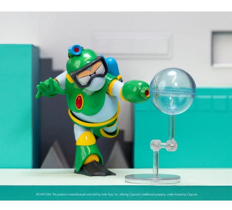 Hasbro Toys Jada Toys Mega Man Bubble Man Deluxe Action Figure
