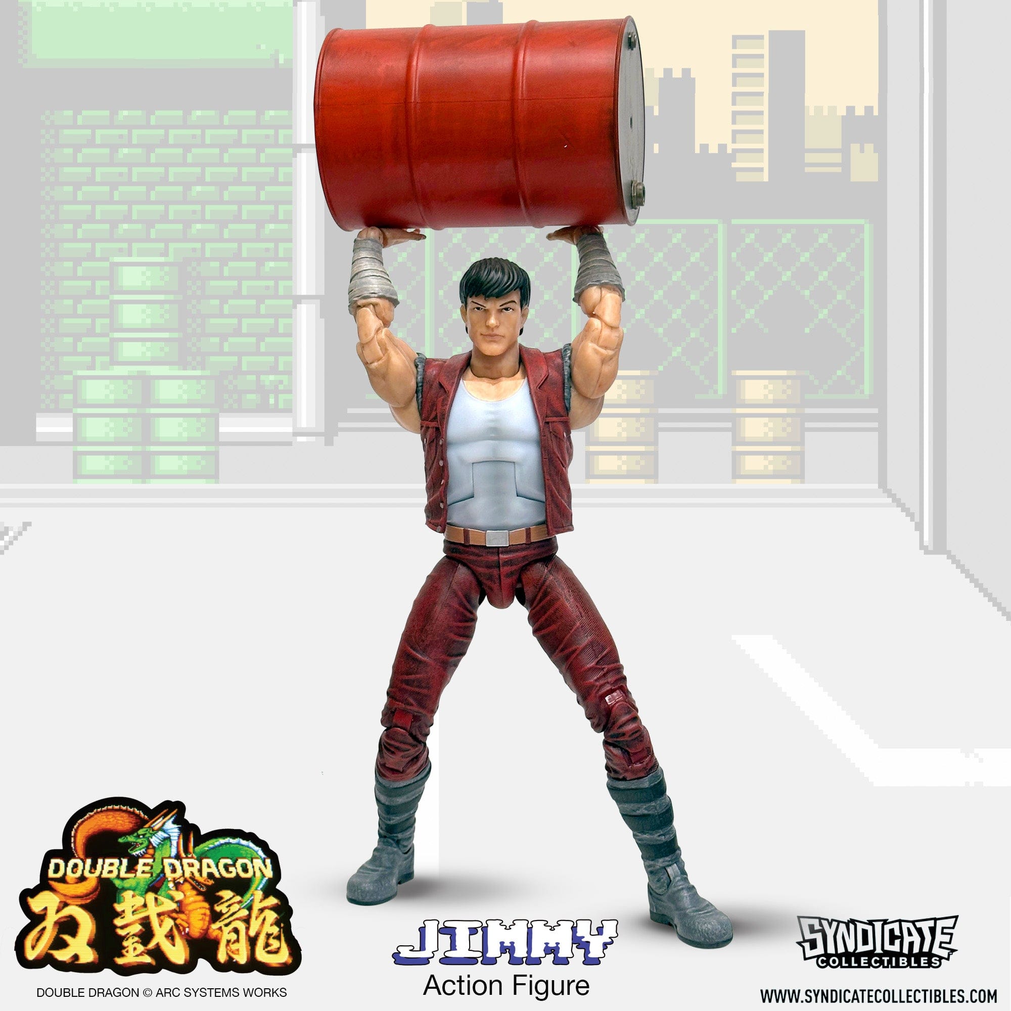 Syndicate Collectibles Double Dragon Jimmy Lee Action Figure