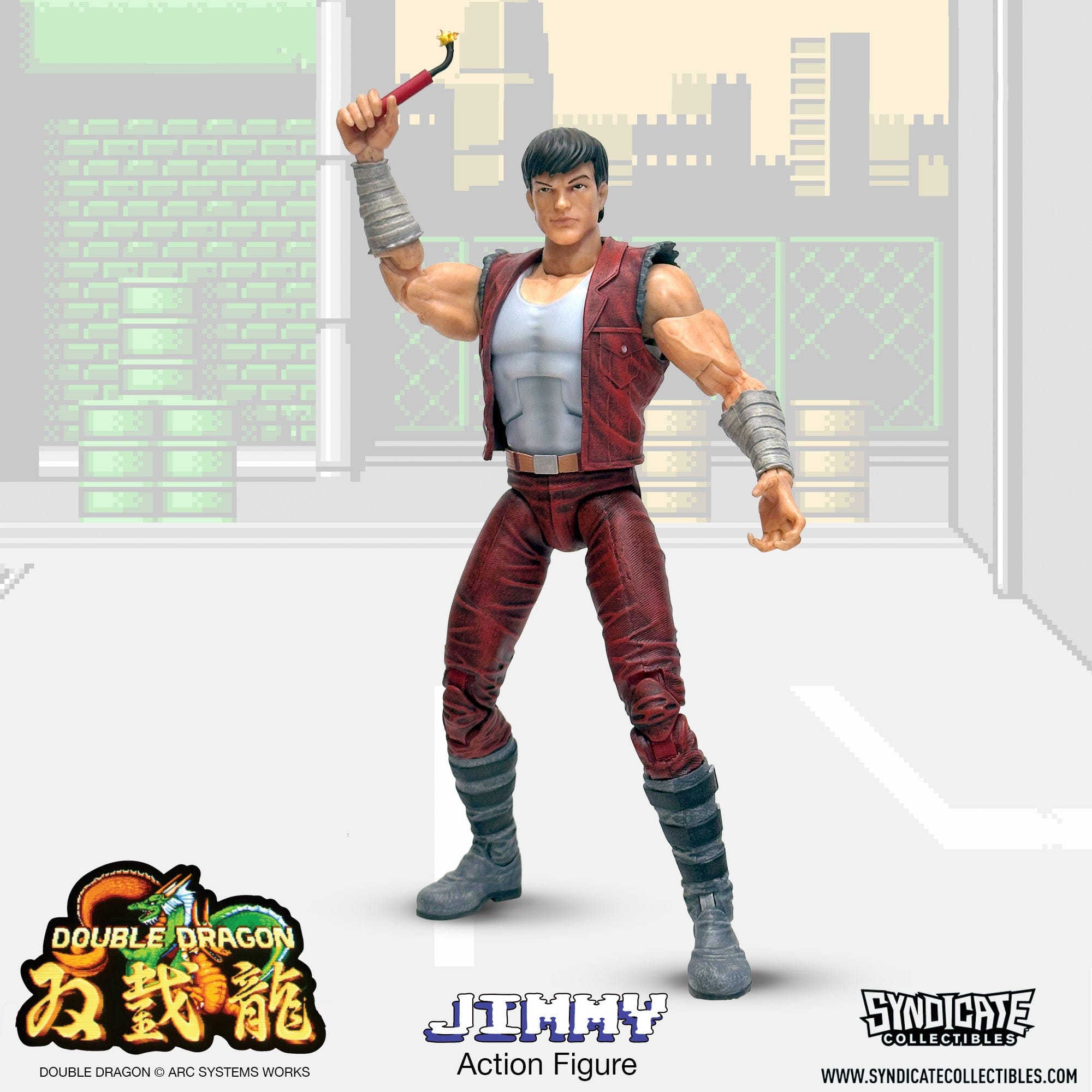 Syndicate Collectibles Double Dragon Jimmy Lee Action Figure
