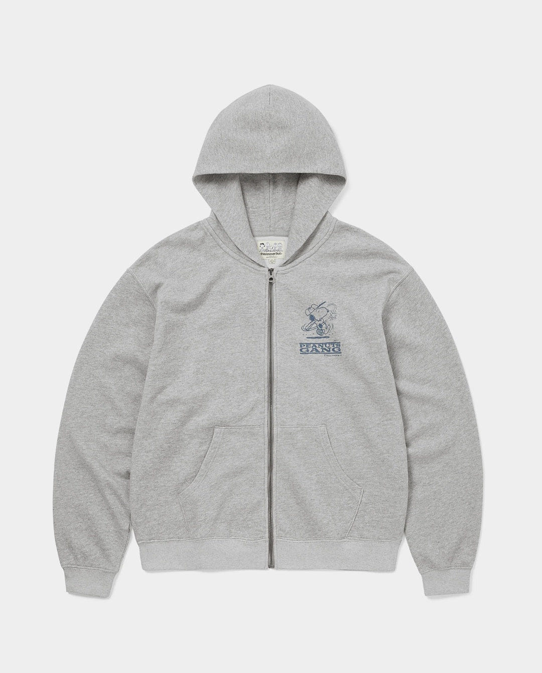 Thisisneverthat - Peanuts Zip Up Hoodie - Heather Grey