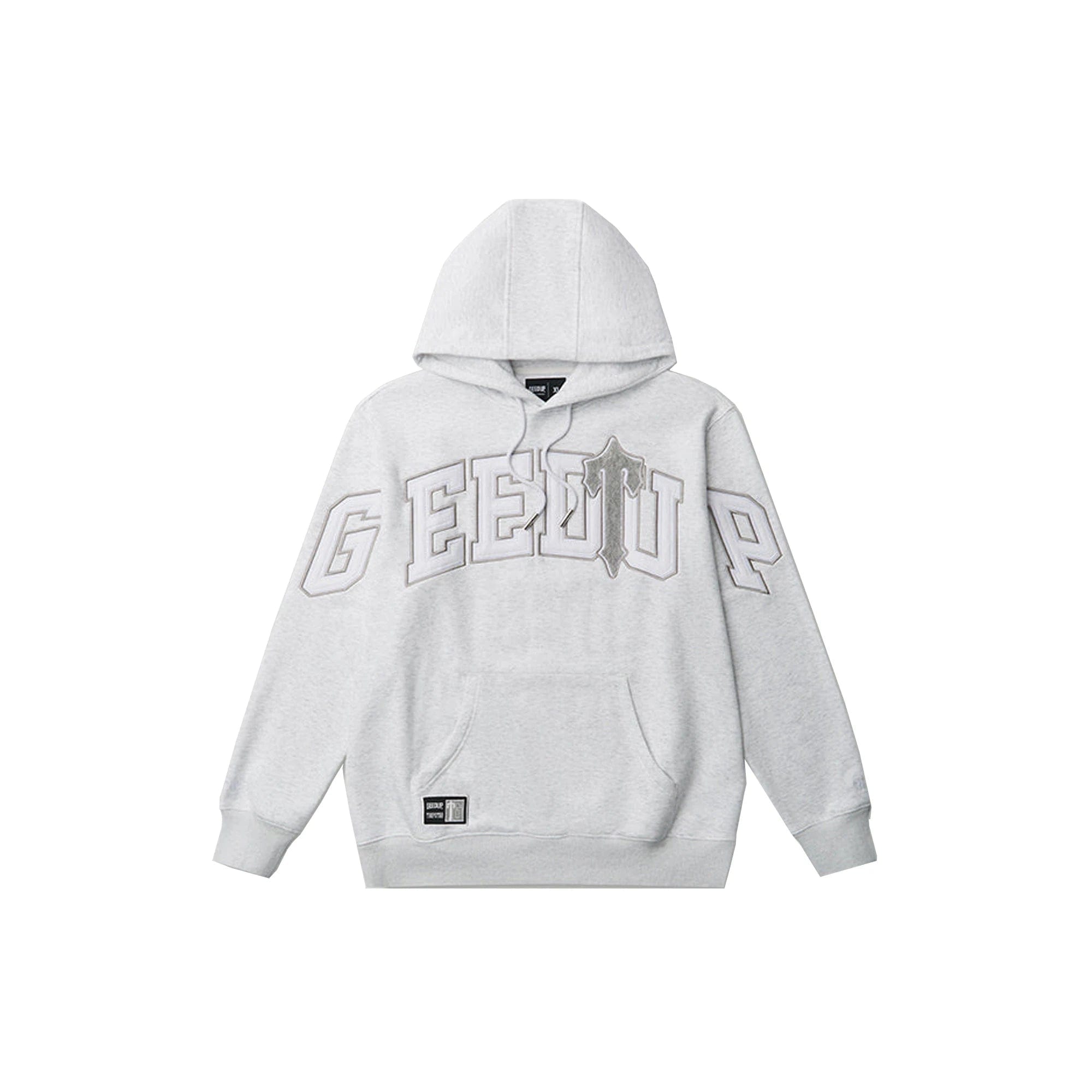 Geedup x Trapstar Team Logo x Irongate T Hoodie White Marle / Grey (2025)