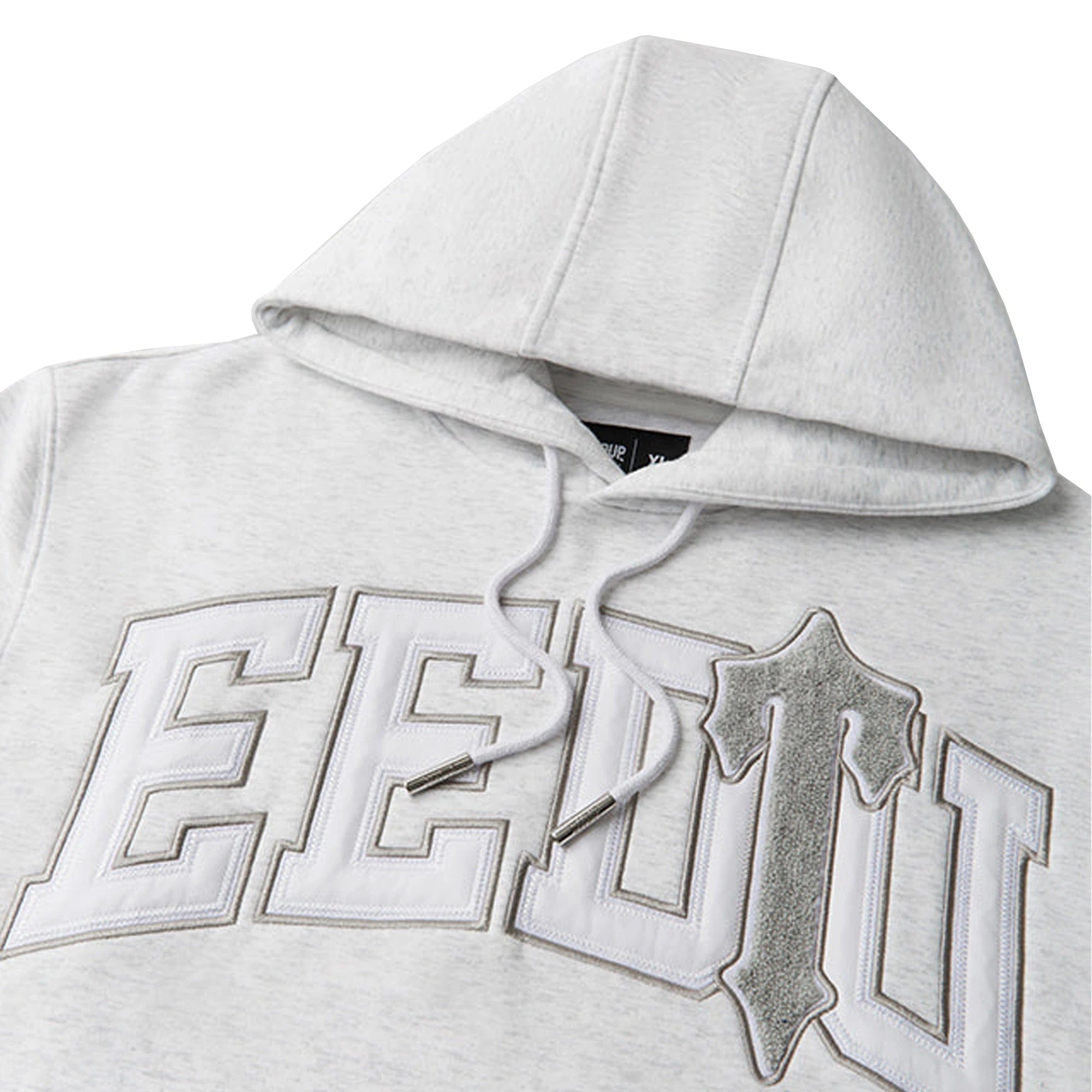 Geedup x Trapstar Team Logo x Irongate T Hoodie White Marle / Grey (2025)